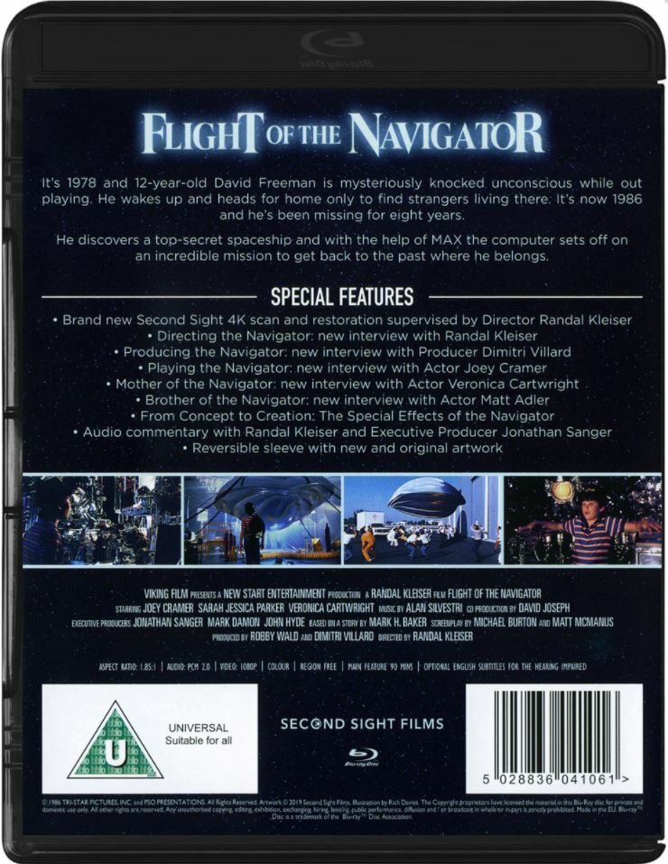 FLIGHT OF THE NAVIGATOR (1986) Blu-Ray Remastered BRAND NEW Free Ship