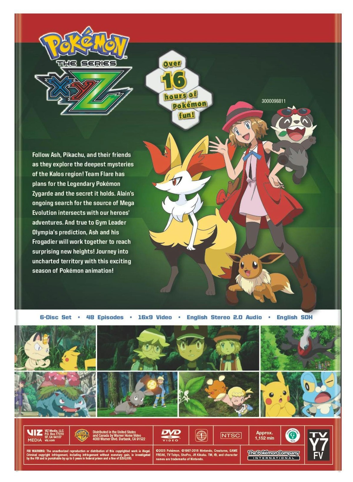 Pokemon The Series XYZ The Complete Season DVD NEW