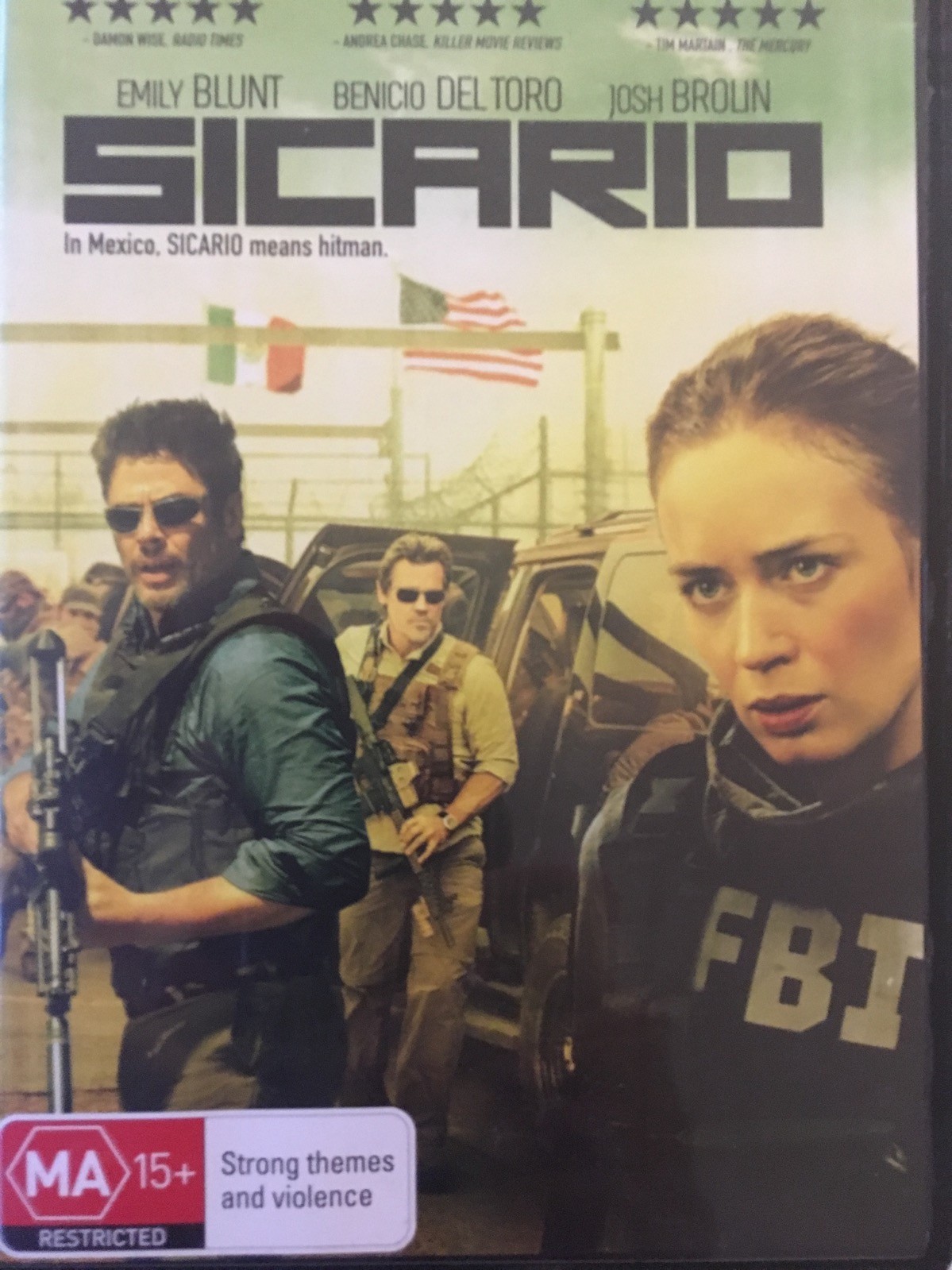 SICARIO DVD Denis Villeneuve 2015 BRAND NEW! Emily Blunt Benicio Del Toro