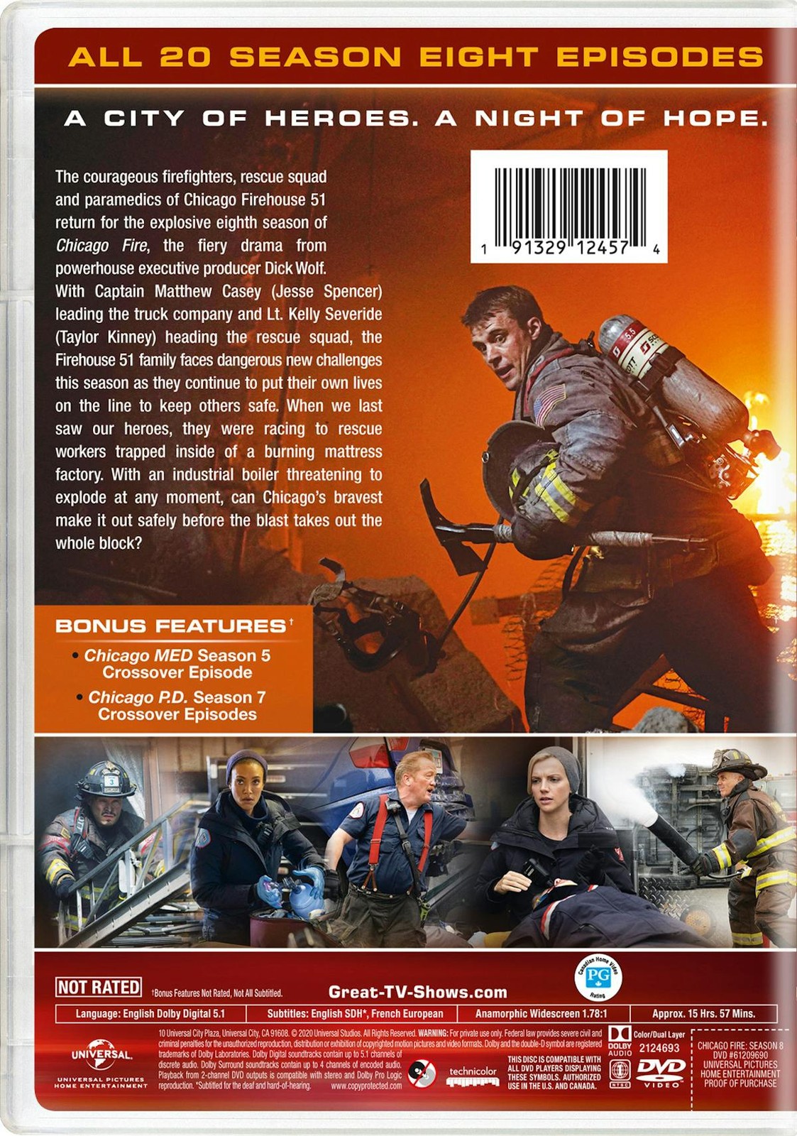 Chicago Fire Season Eight DVD Taylor Kinney NEW