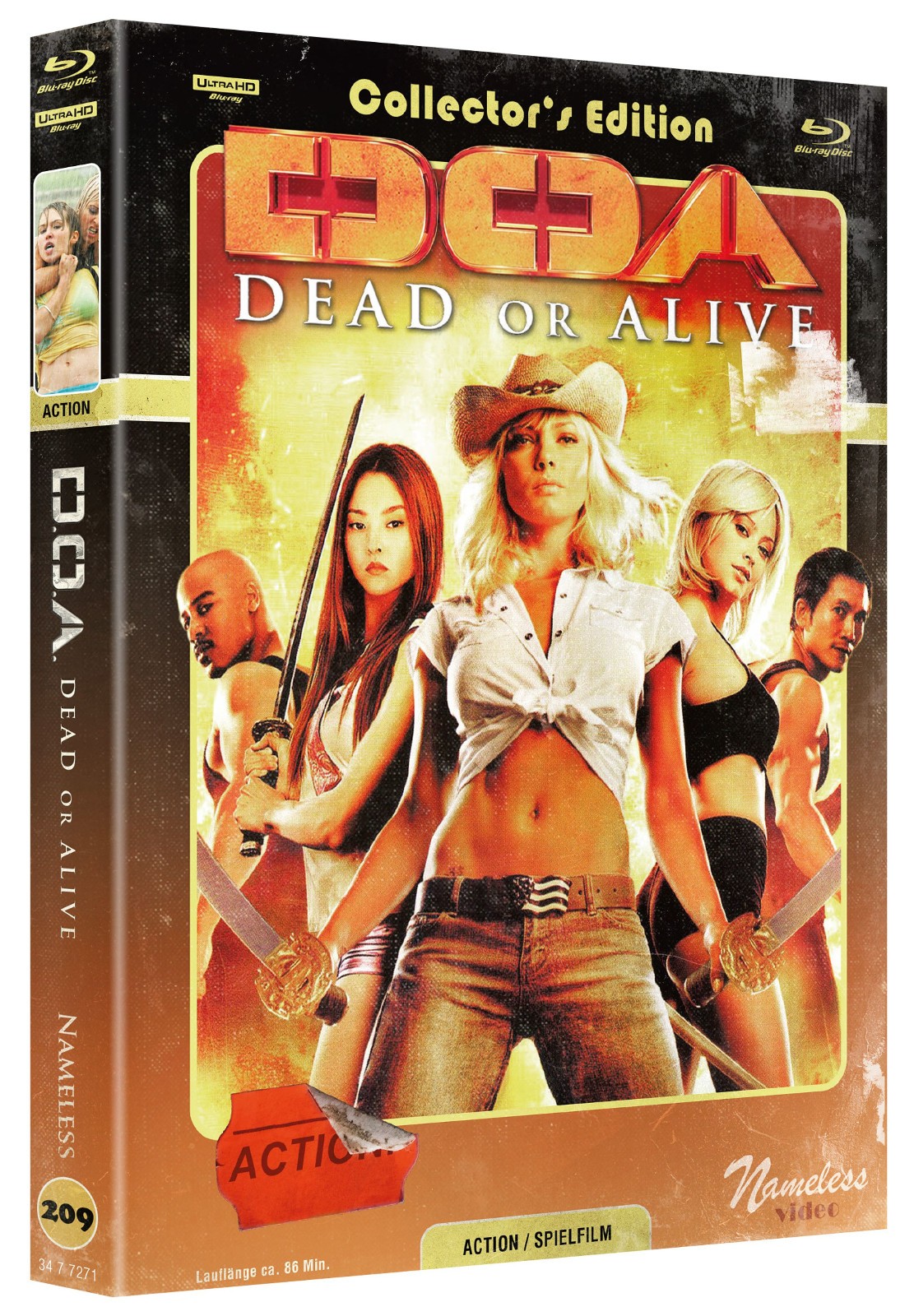 DOA: Dead or Alive (4K UHD + Blu-ray Mediabook) Cover C | Brand New & Sealed
