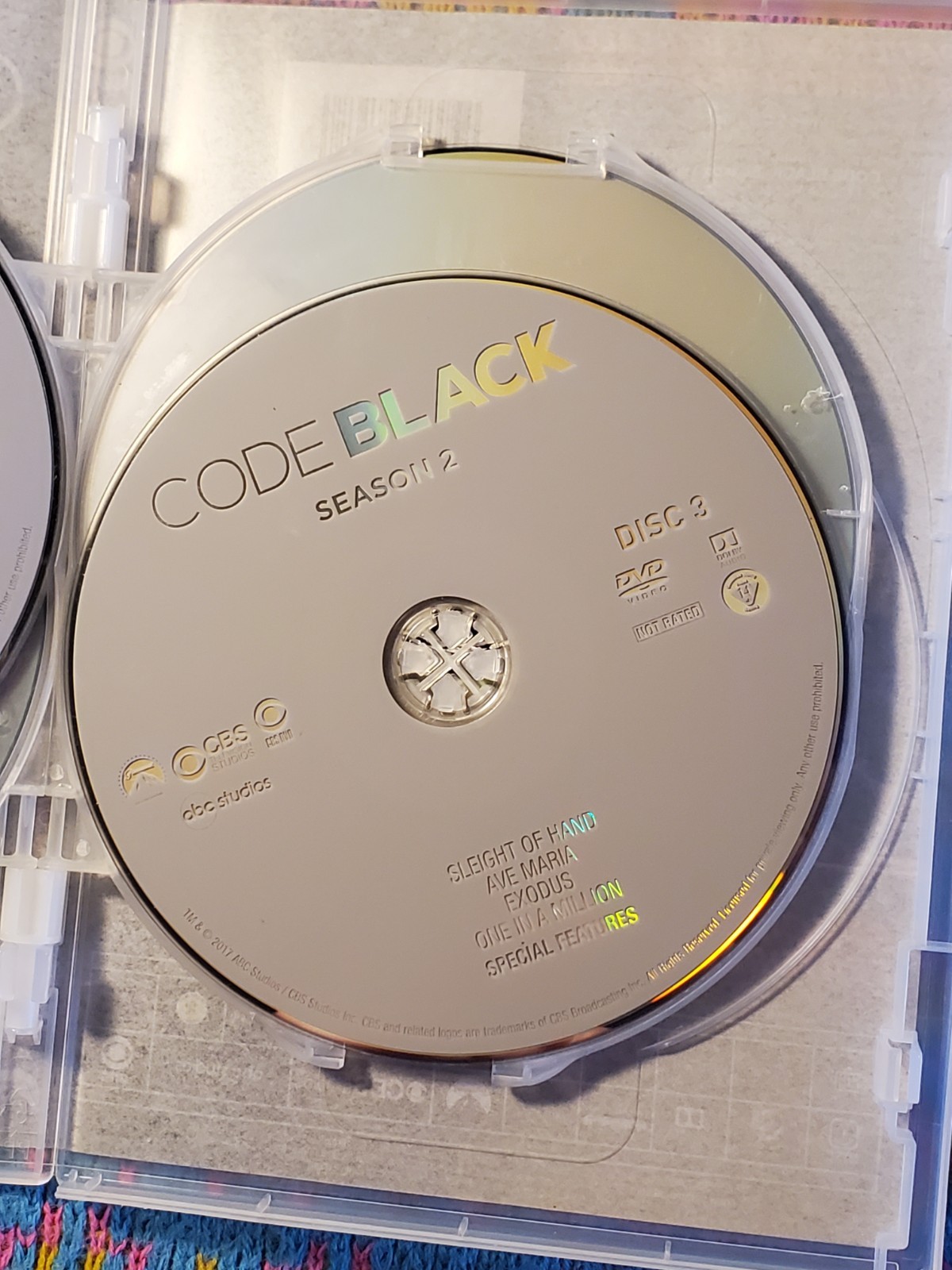 Code Black: Season 2 (DVD, 2016) 4-Disc Set CBS Medical Drama Seres TV Show Two