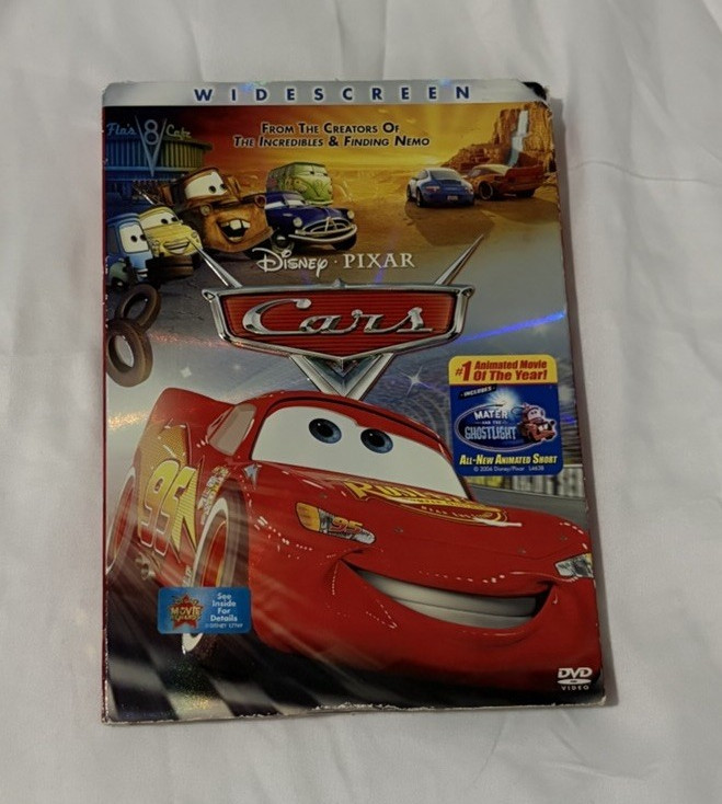 Disney Pixar Cars DVD (2006) G Widescreen English Deleted Scenes 116 min Case
