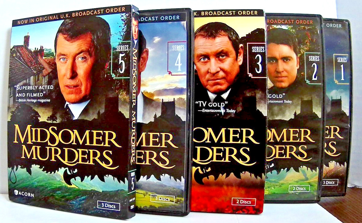Midsomer Murders Series 1-10 DVD Set British Crime Mystery TV Show Acorn