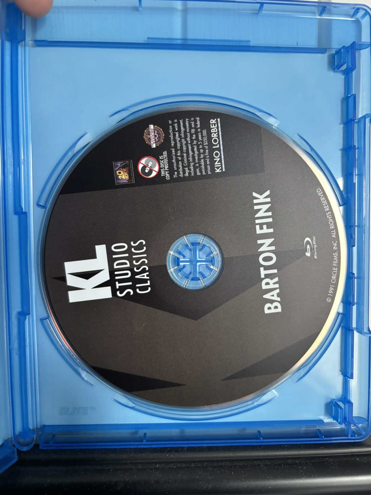 Barton Fink (Blu-ray, 1991) Kino Lorber, Ethan Coen, Joel Coen, John Turturro
