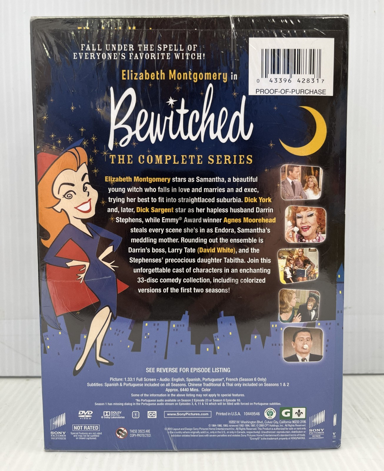 MA6 Bewitched The Complete Series Collection DVD 2013 33-Disc Set New SEALED