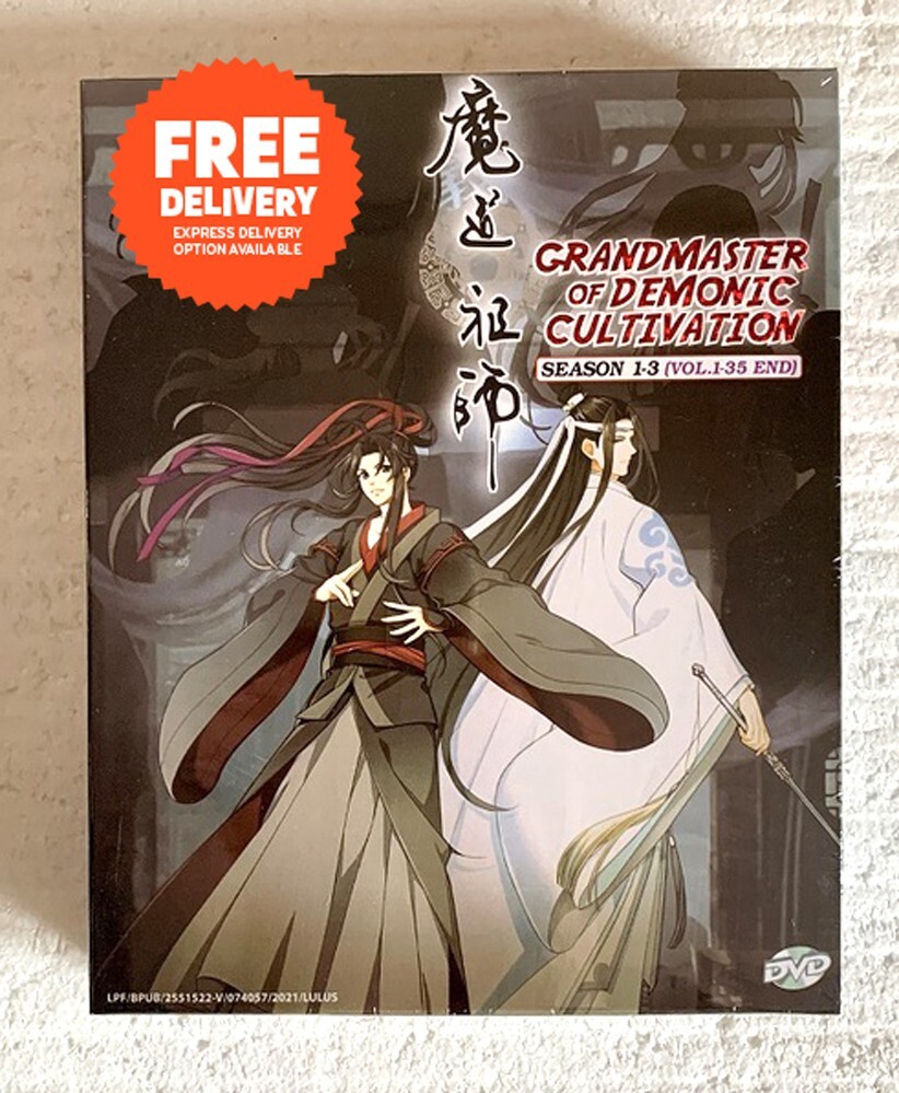 DVD Anime Grandmaster of Demonic Cultivation Mo Dao Zu Shi (Season 1-3) Eng Sub