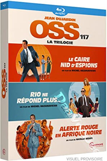 OSS 117 The Trilogy NEW Blu-Ray 3-Disc Set Michel Hazanavicius Fran�ois Damiens