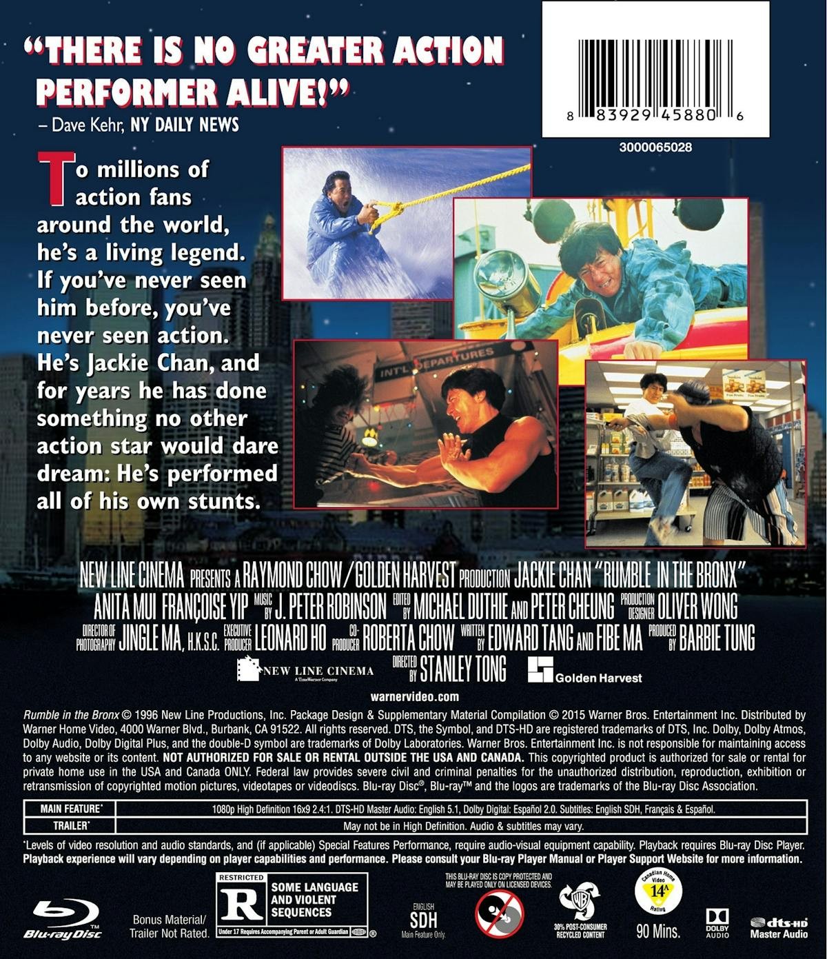 Rumble in the Bronx Blu-ray Jackie Chan NEW
