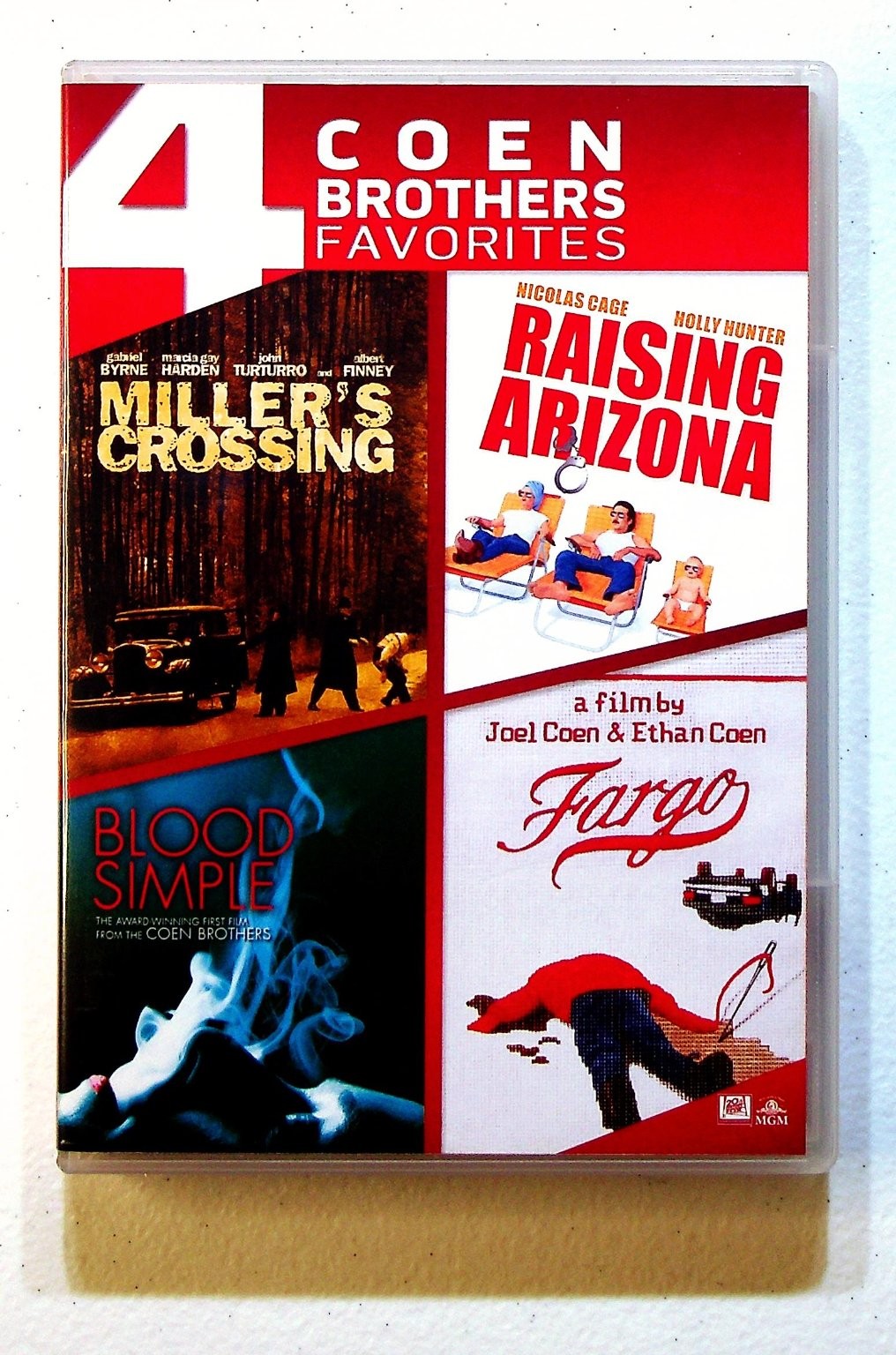 Coen Brothers Favorites DVD 2014 Miller’s Crossing Raising Arizona Fargo Blood