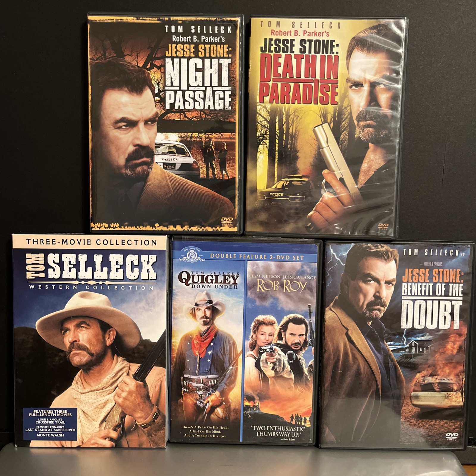 TOM SELLECK 7 movies w bonus Rob Roy 5 DVD LOT Like New