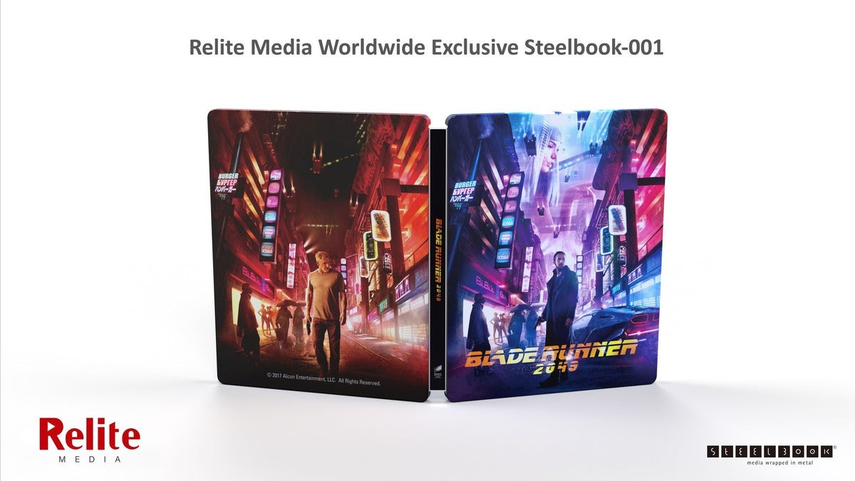 Blade Runner 2049 4K Blu-ray Steelbook Relite Media Exclusive #001 One Click Box
