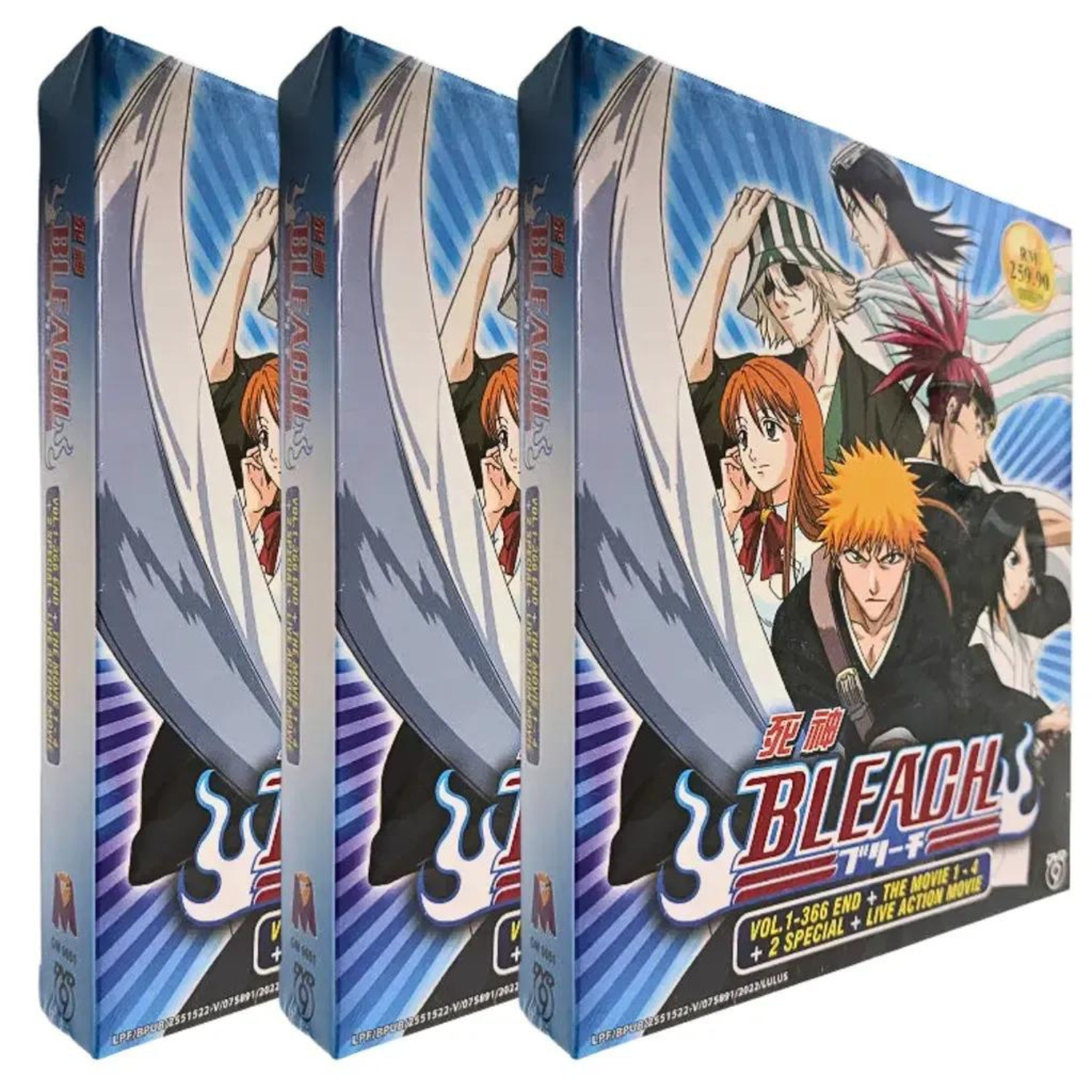 Anime DVD Bleach Complete (Vol.1-366 END + 4 Movies + 2SP) English Dub & Subs