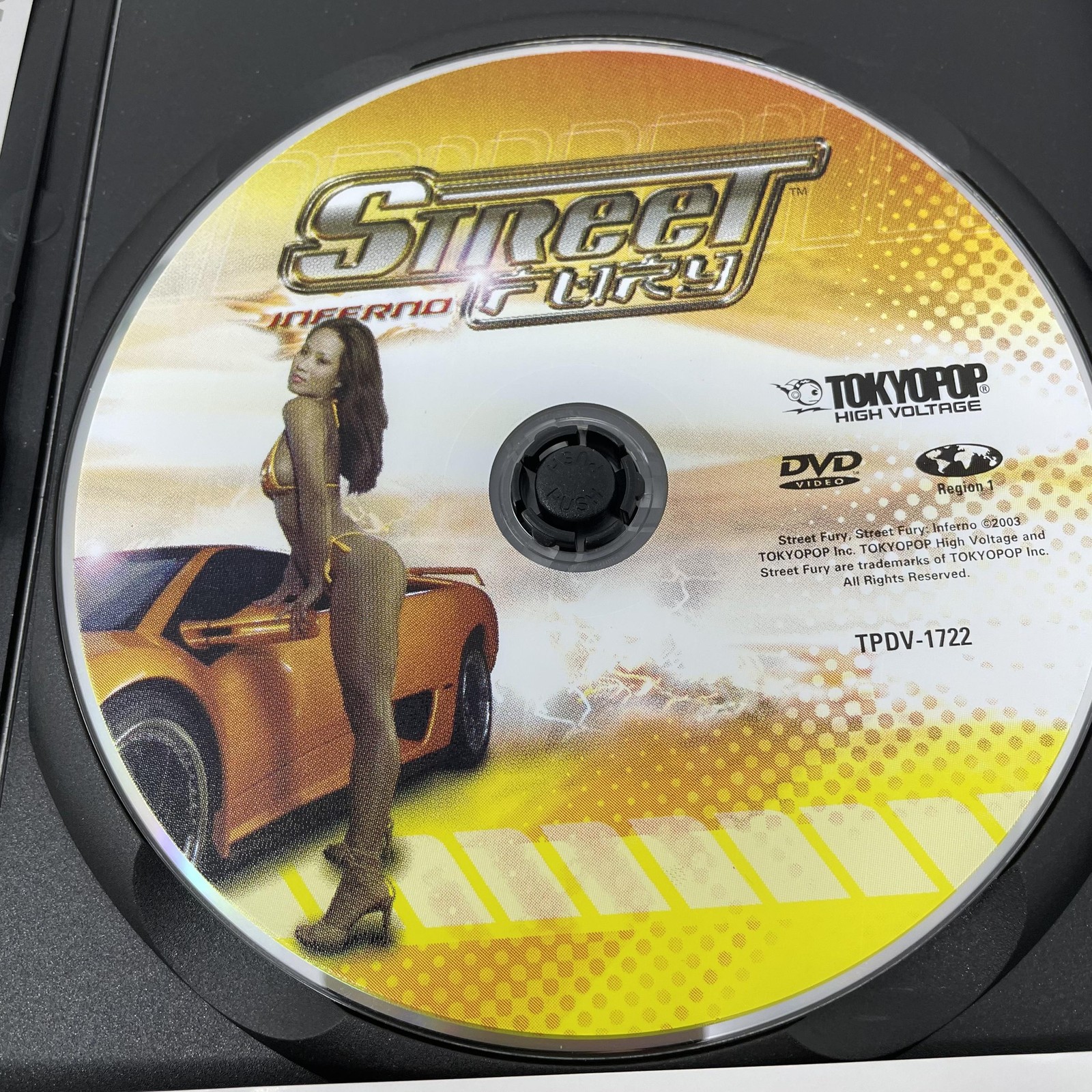 Vintage Street Fury Inferno DVD Tokyopop 2003 Import Automotive Street Racing