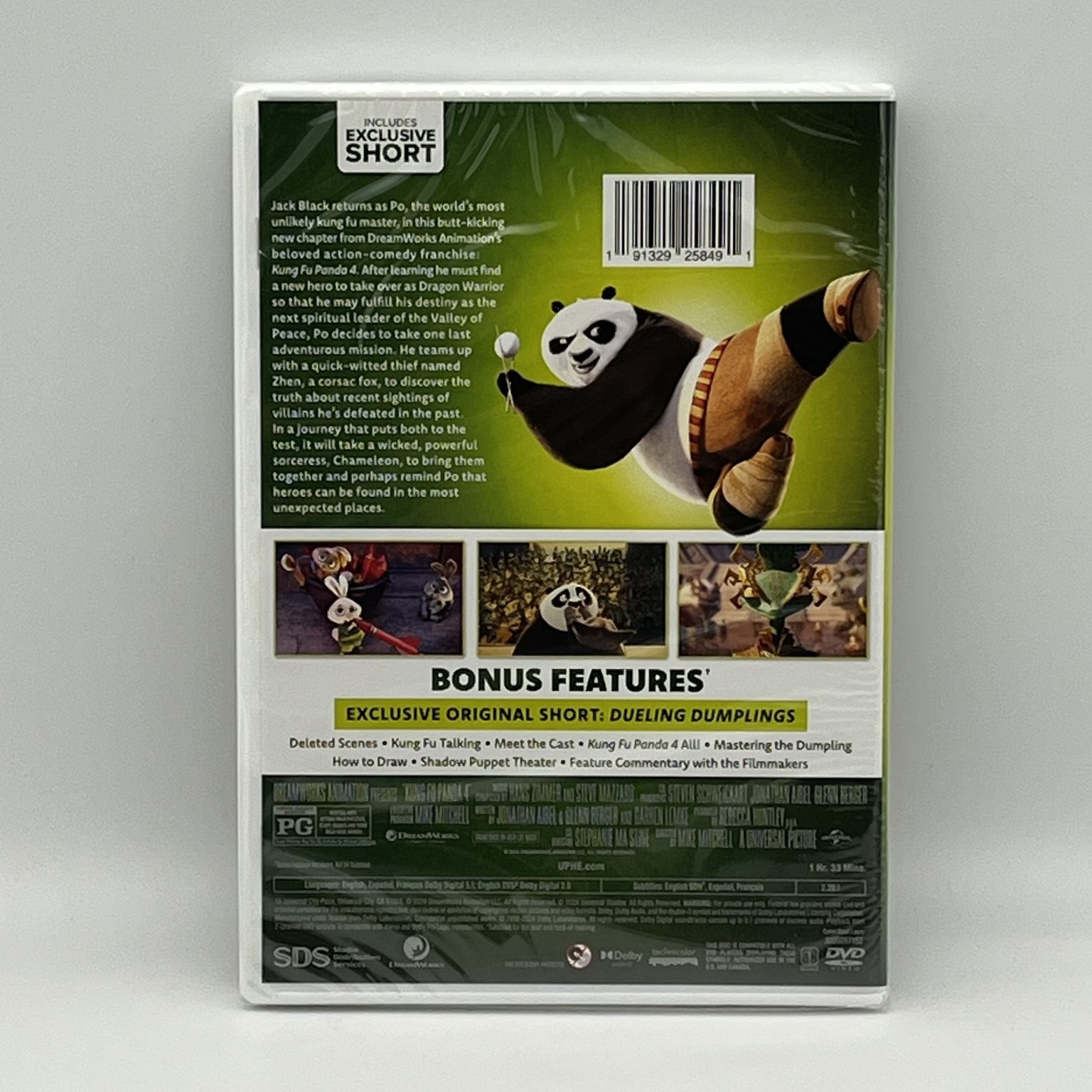 Kung Fu Panda 4 DVD 2024 Collector’s Edition Jack Black – New Sealed