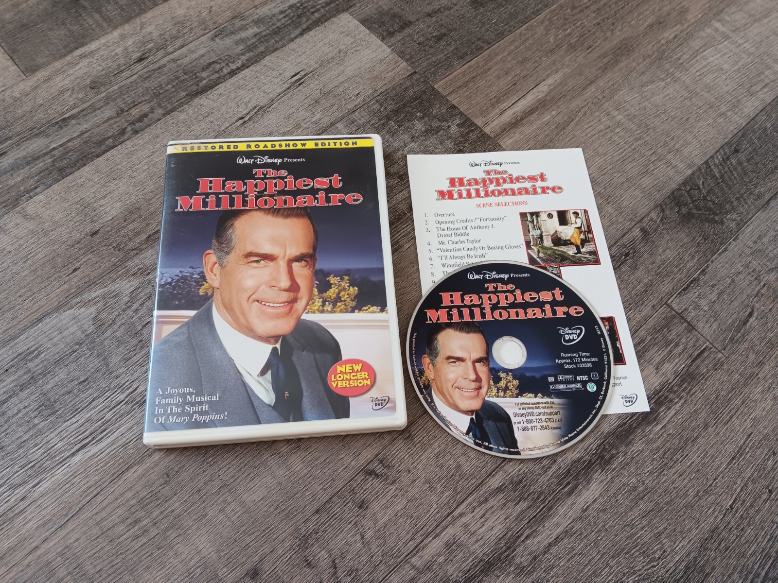 The Happiest Millionaire (Restored Roadshow Edition) DVD 1967 Walt Disney Movie