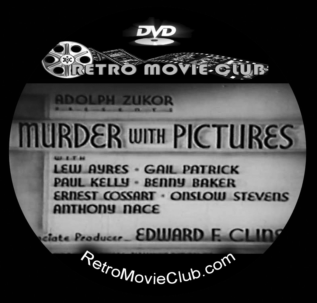 Murder with Pictures (1936) Film Noir, Crime, Mystery, Romance, Drama Movie DVD