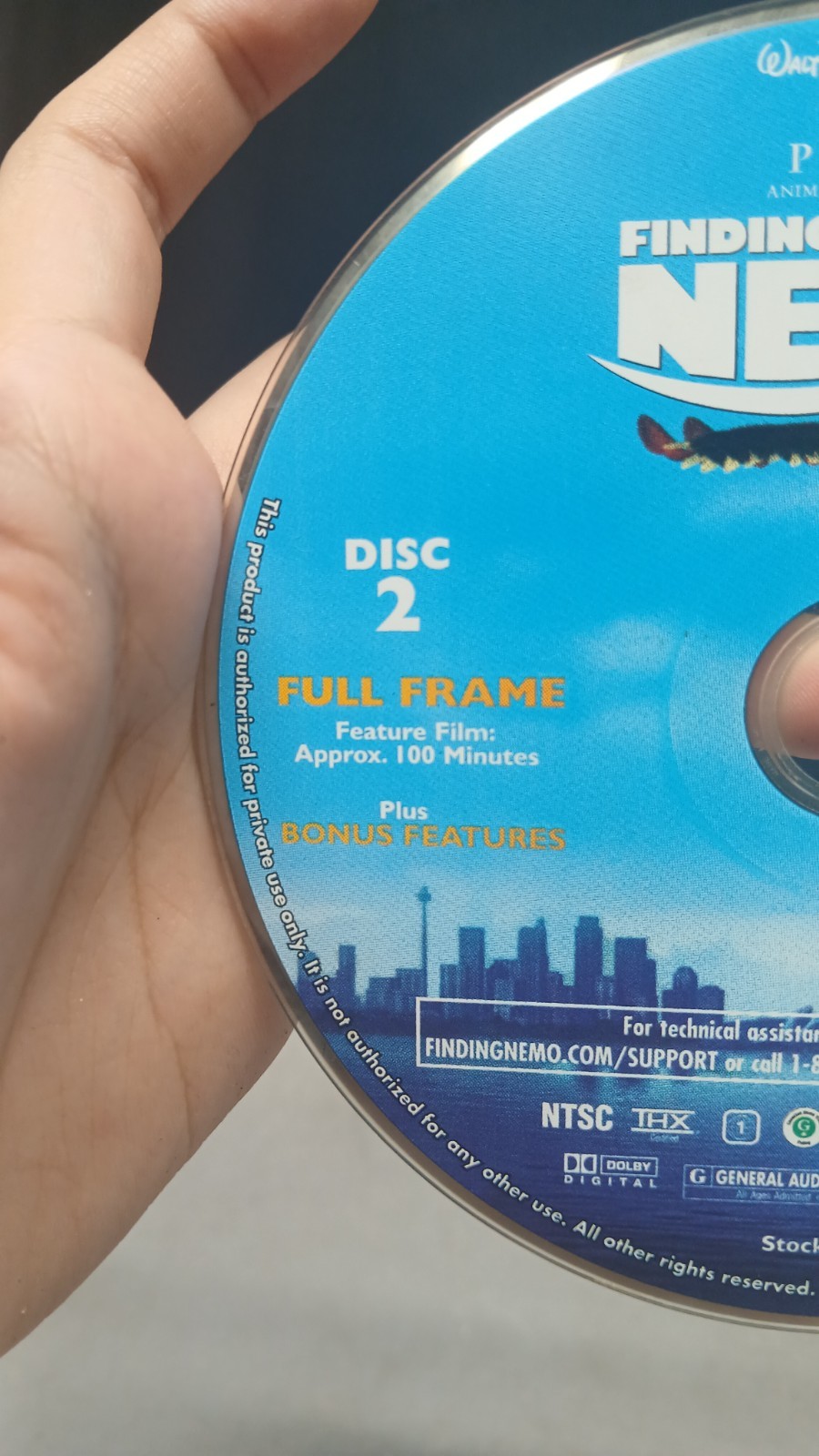 Finding Nemo DVD 2003 Full Frame Oskar Wide Screen NTSC Andrew Stanton Anime