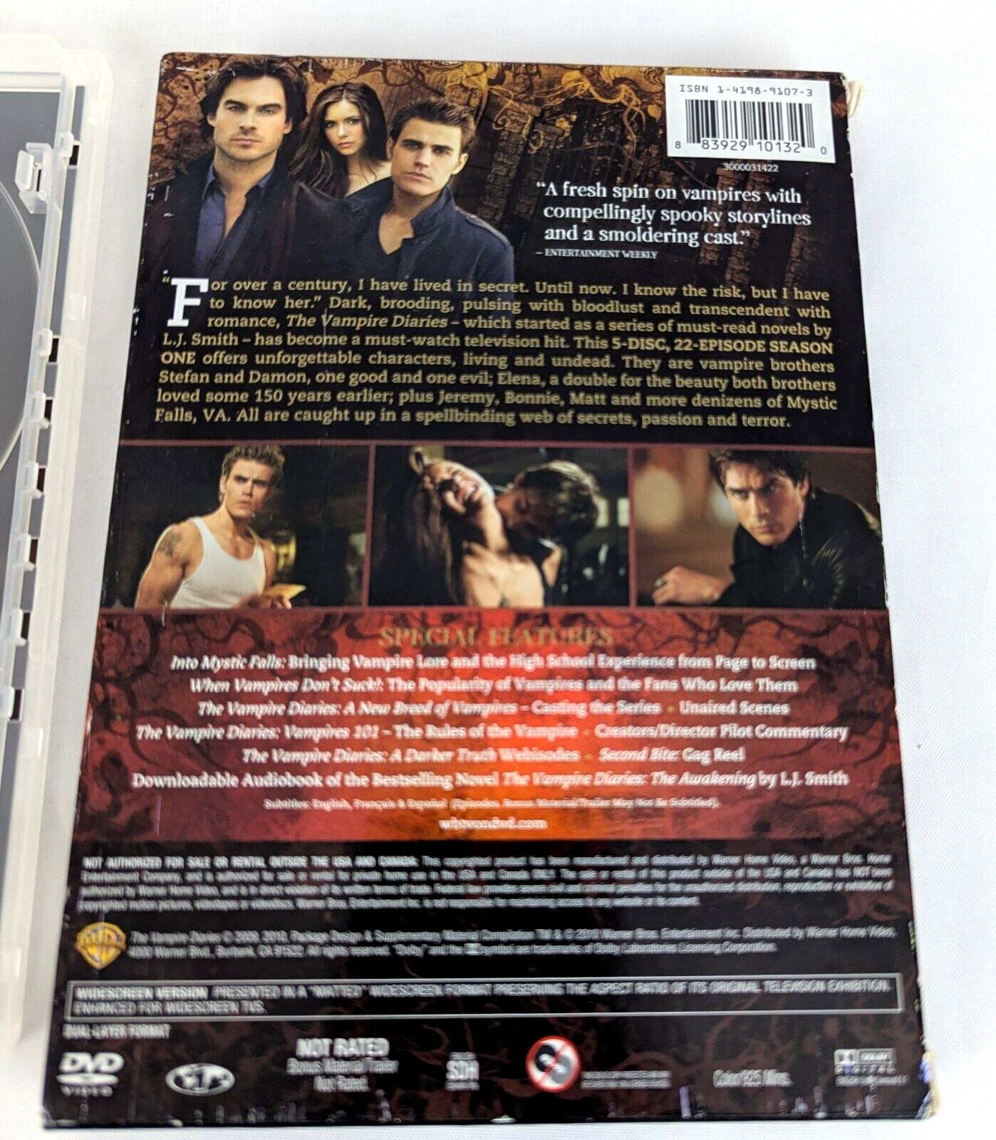 The Vampire Diaries Complete First Season (DVD, 2009) WS
