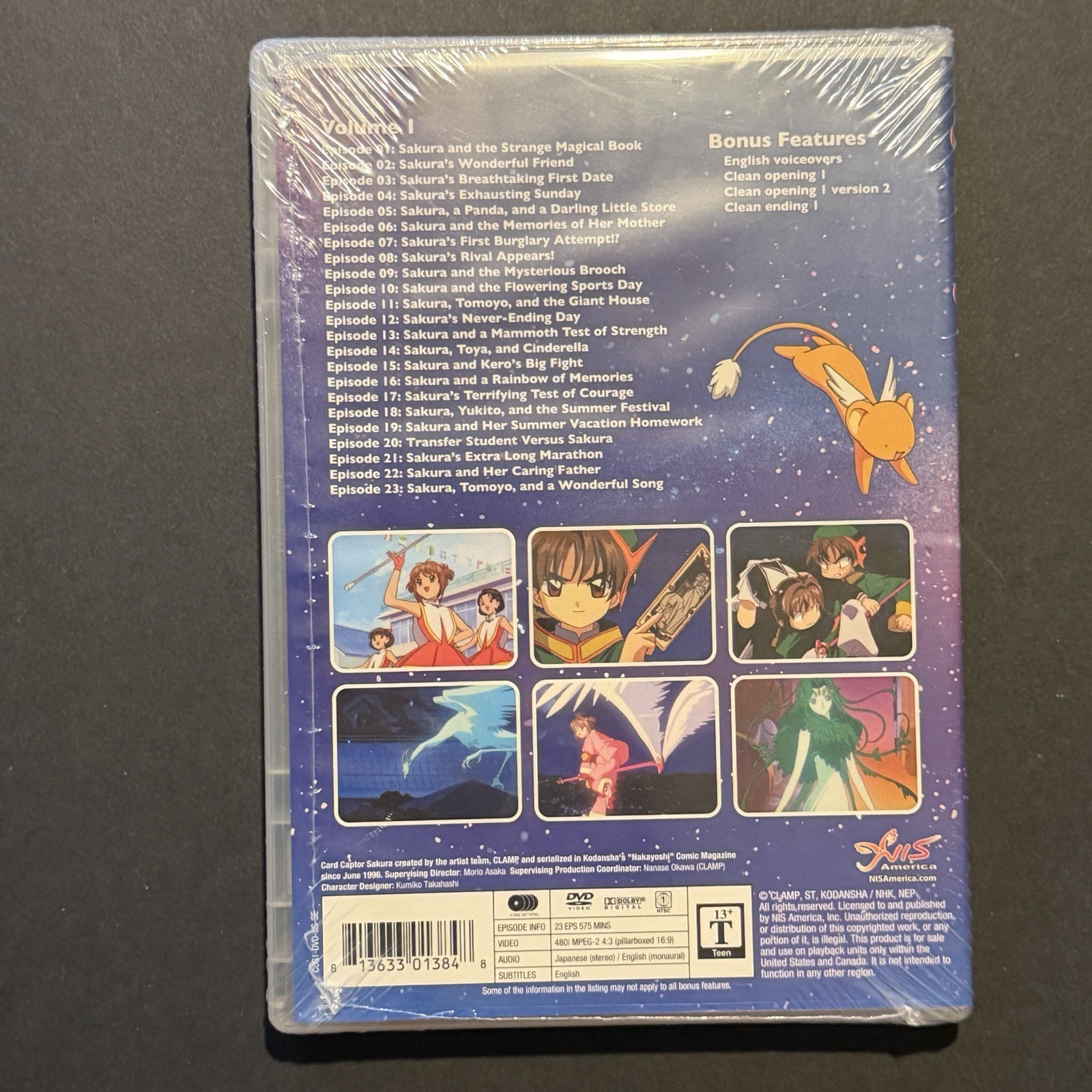 Cardcaptor Sakura Standard Edit. Vol 1 Clamp DVD Sealed Episode 1-23 Sealed New
