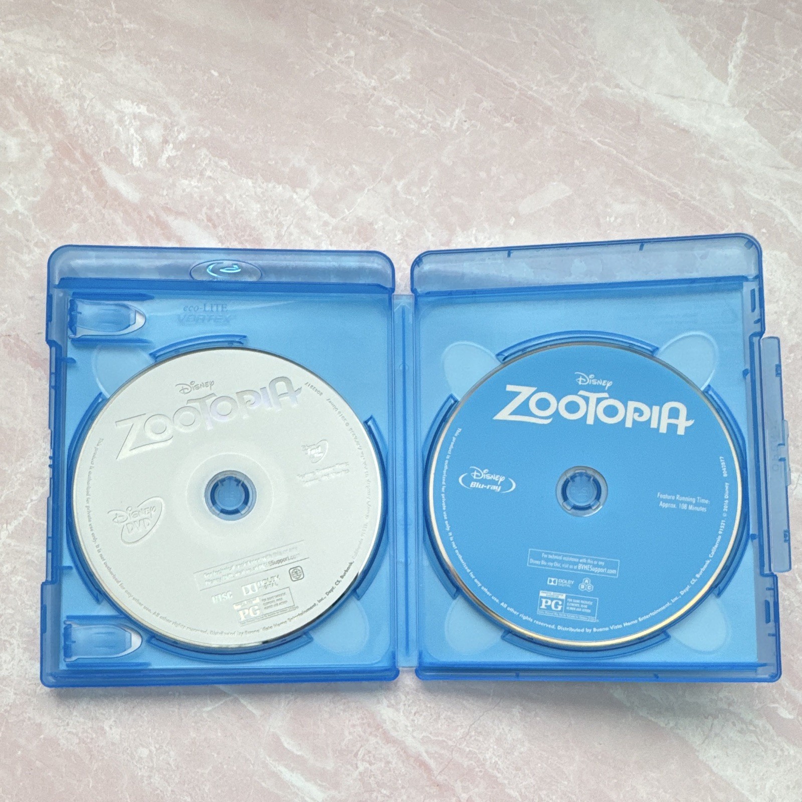 Disney Zootopia Blu-ray + DVD + Digital HD 2-Disc 2016 PG 108 Min 2.39:1