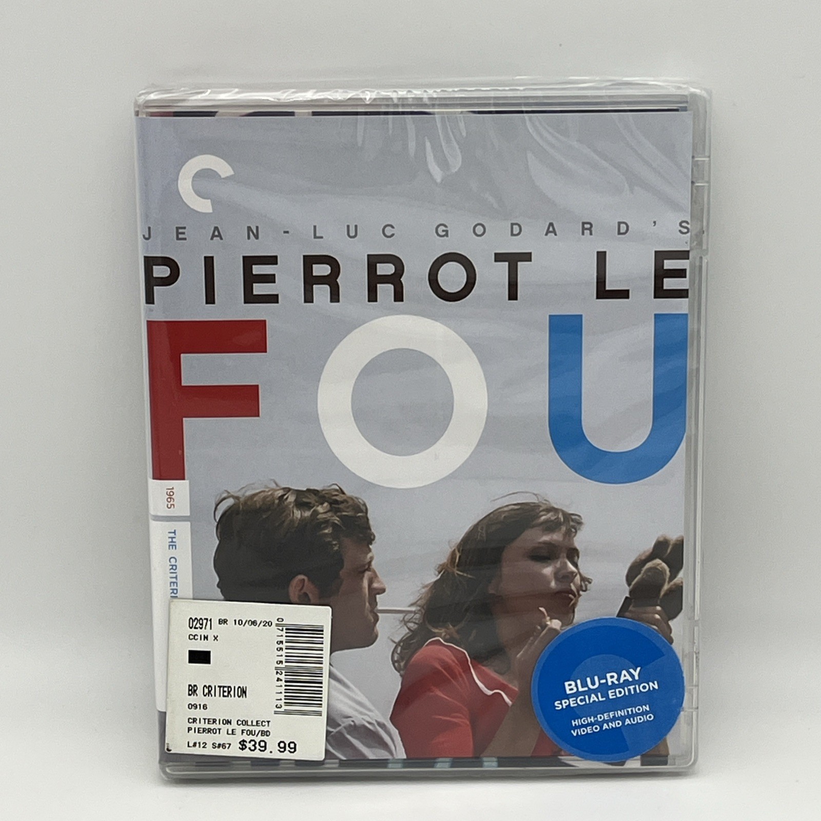 Pierrot Le Fou (Criterion Collection) (Blu-ray, Widescreen) Brand New Sealed