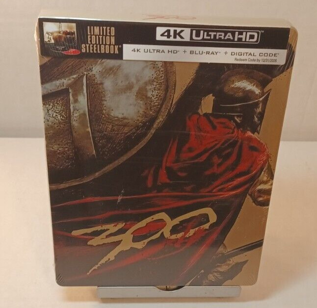 300 Steelbook (4K + Blu-ray) Brand NEW (Sealed)-Box Shipping with Tracking