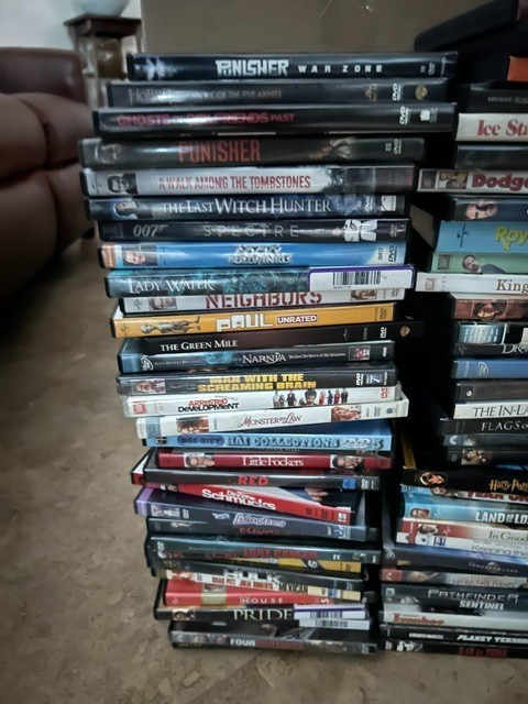 Lot over 100 DVDs movies bulk CHEAP Wholesale lot w Cases SciFi Kids western++