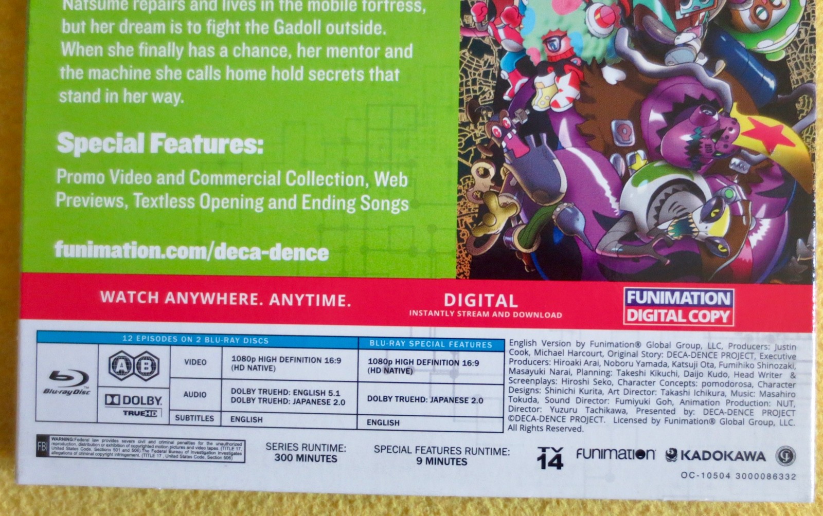 Deca-Dence – The Complete Season Blu-ray 2021 Funimation both discs unscratched