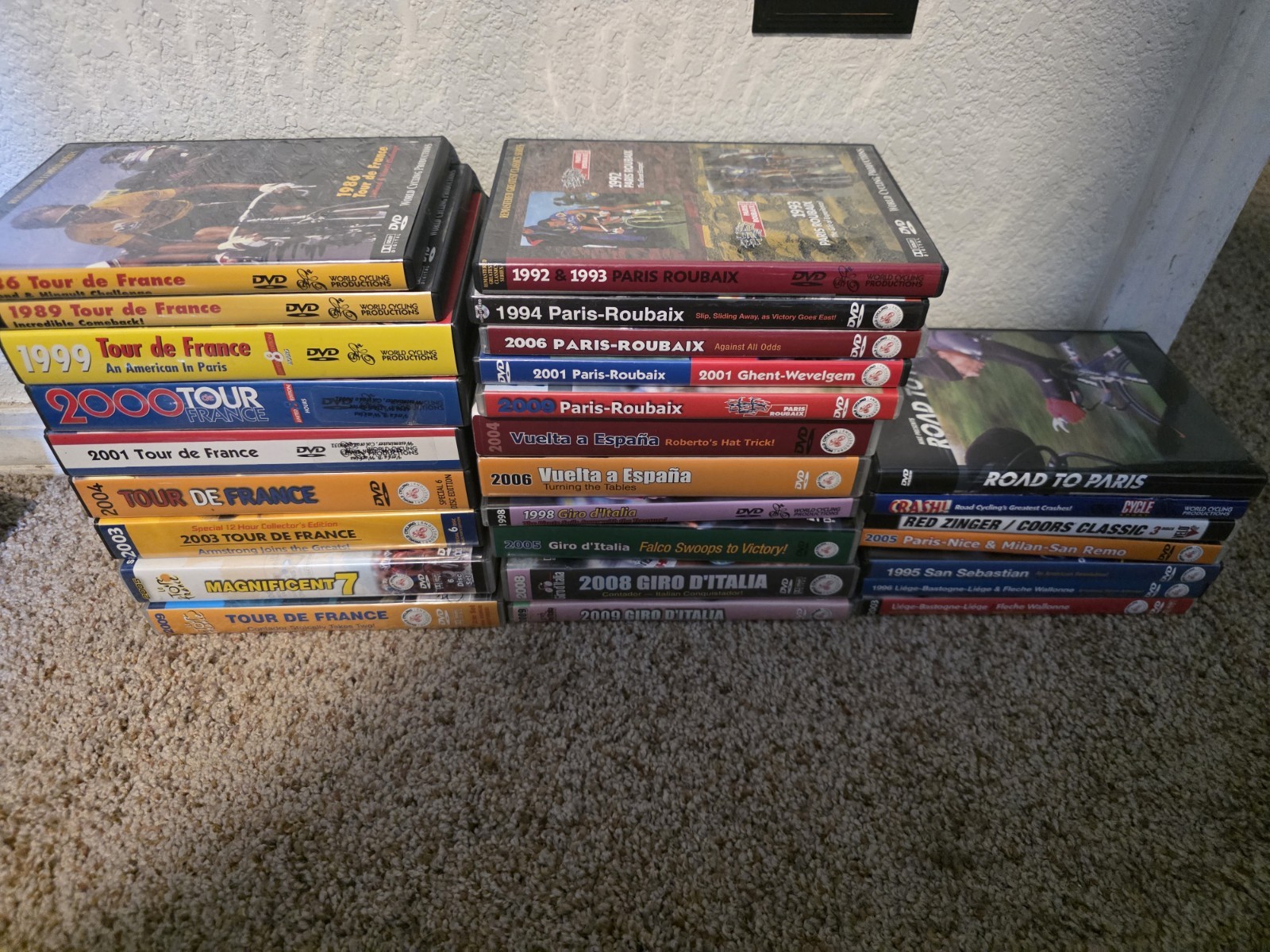 Le Tour De France – Lot Of 27 DVDs World Cycling Productions + Other Bonus DVDs