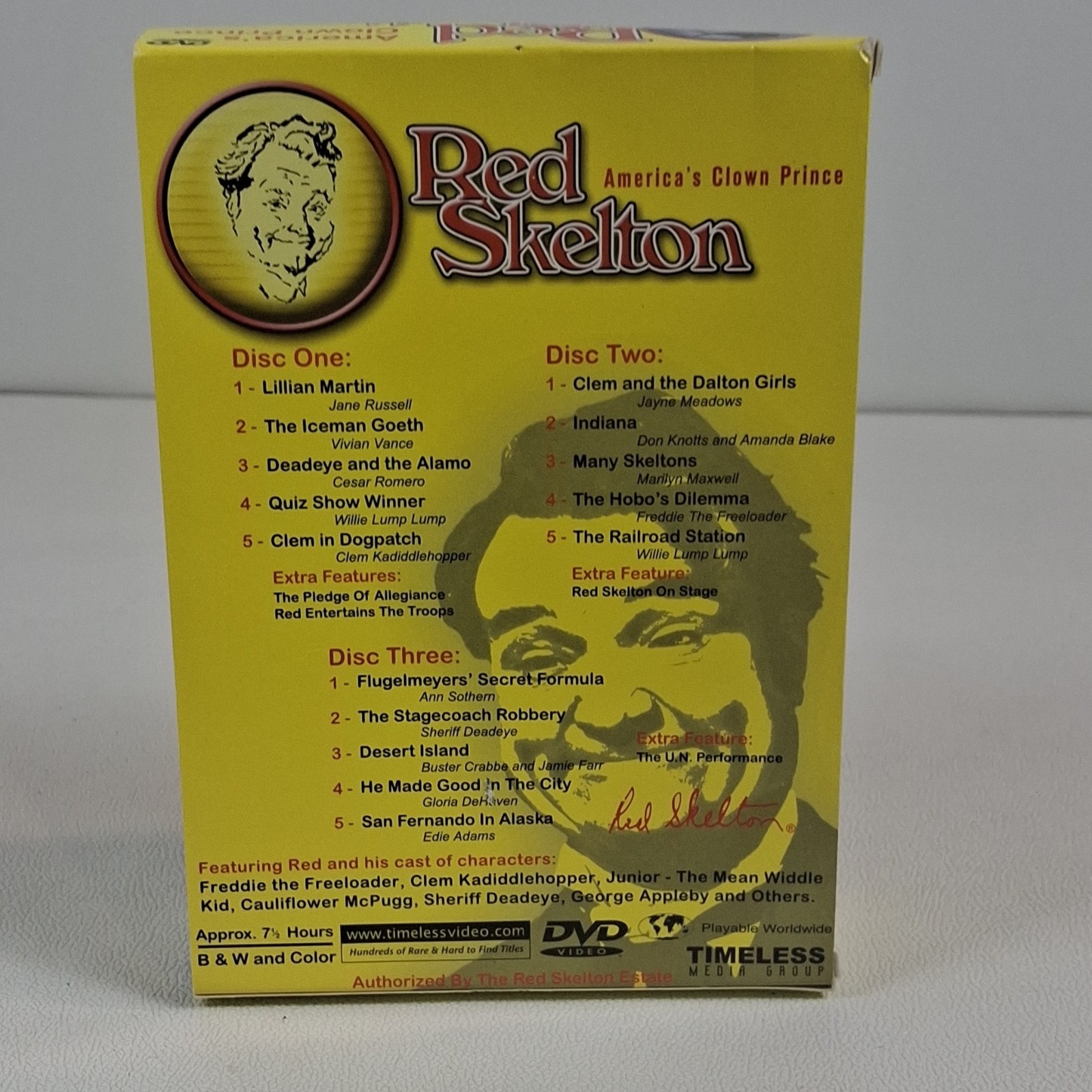 Timeless Media Group Red Skelton: America’s Clown Prince DVD Set 3-Disc Comedy
