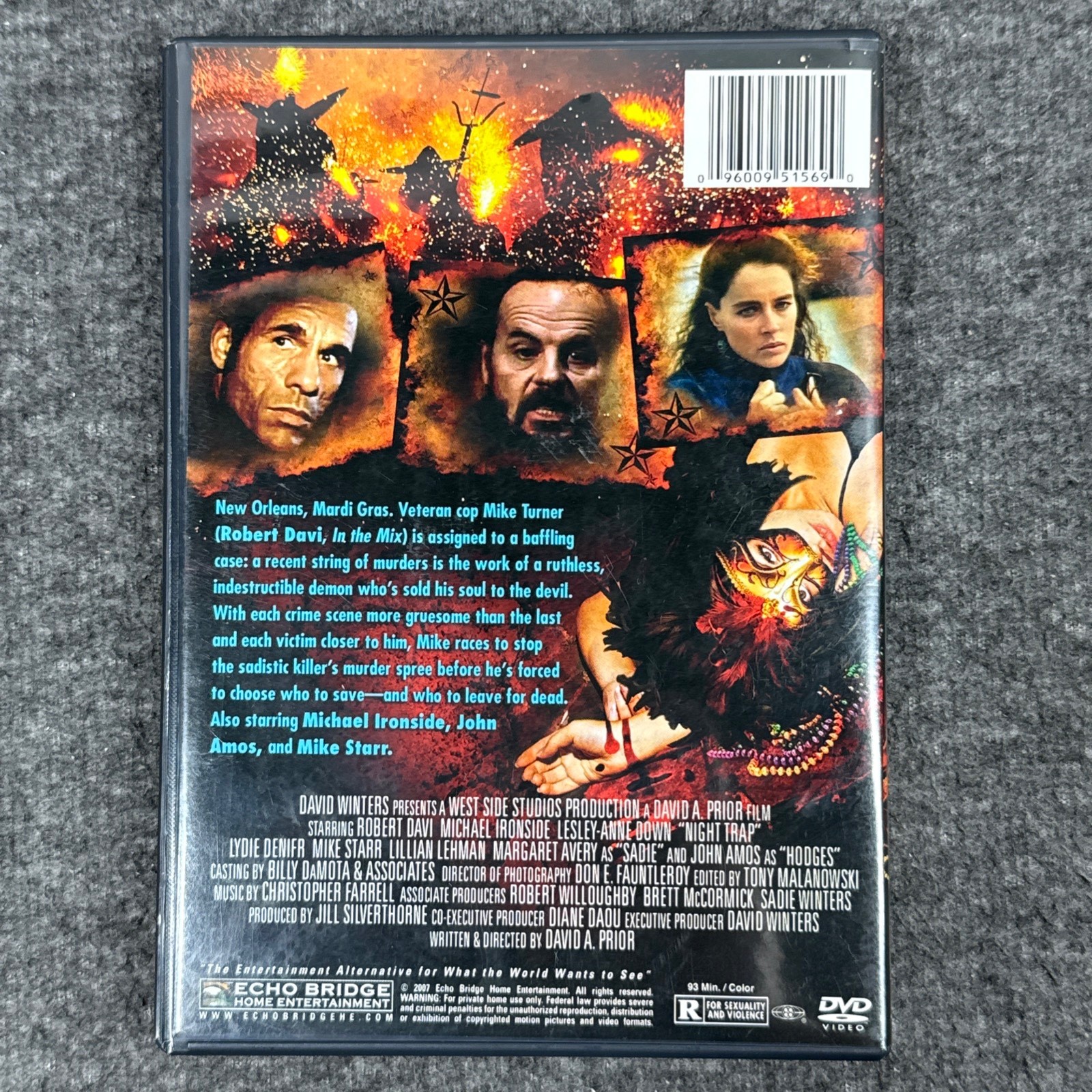 Night Trap (1993) DVD 2007 Horror Supernatural Robert Davi Michael Ironside OOP