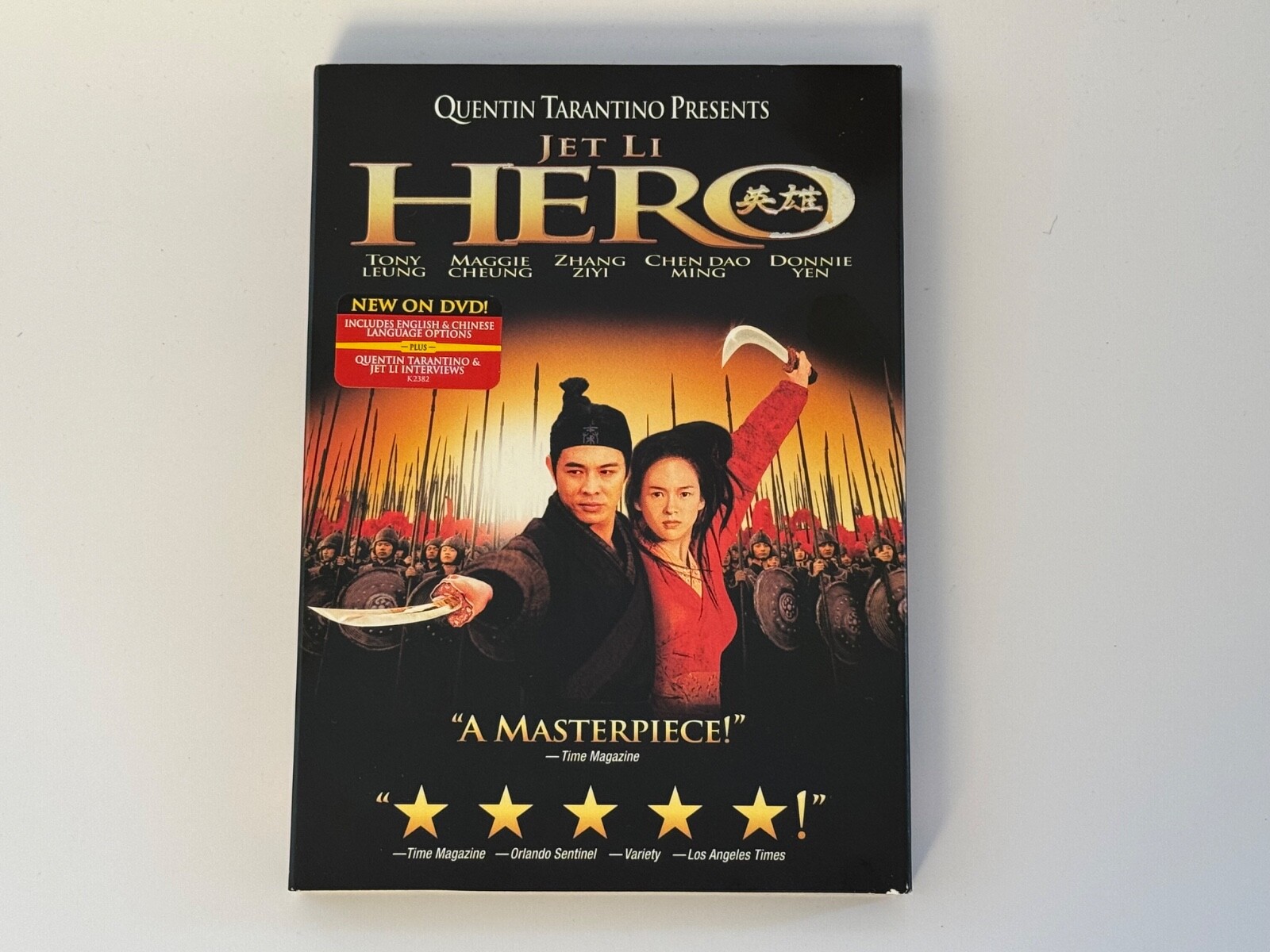 Quentin Tarantino Presents: Hero (DVD, 2002) with Sleeve