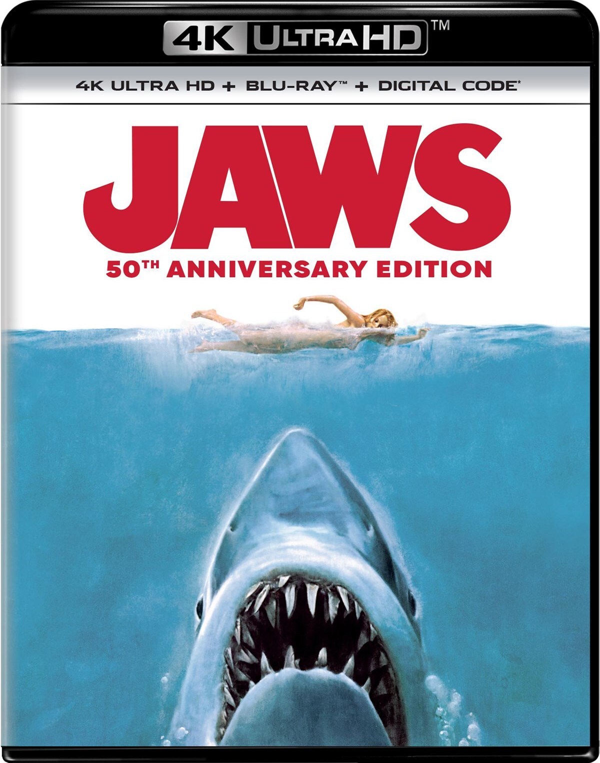 Jaws 50th Anniversary 4K UHD Blu-ray NEW