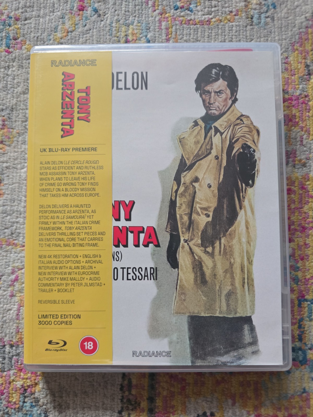 Tony Arzenta Radiance Limited Edition Blu-ray OOP Like New