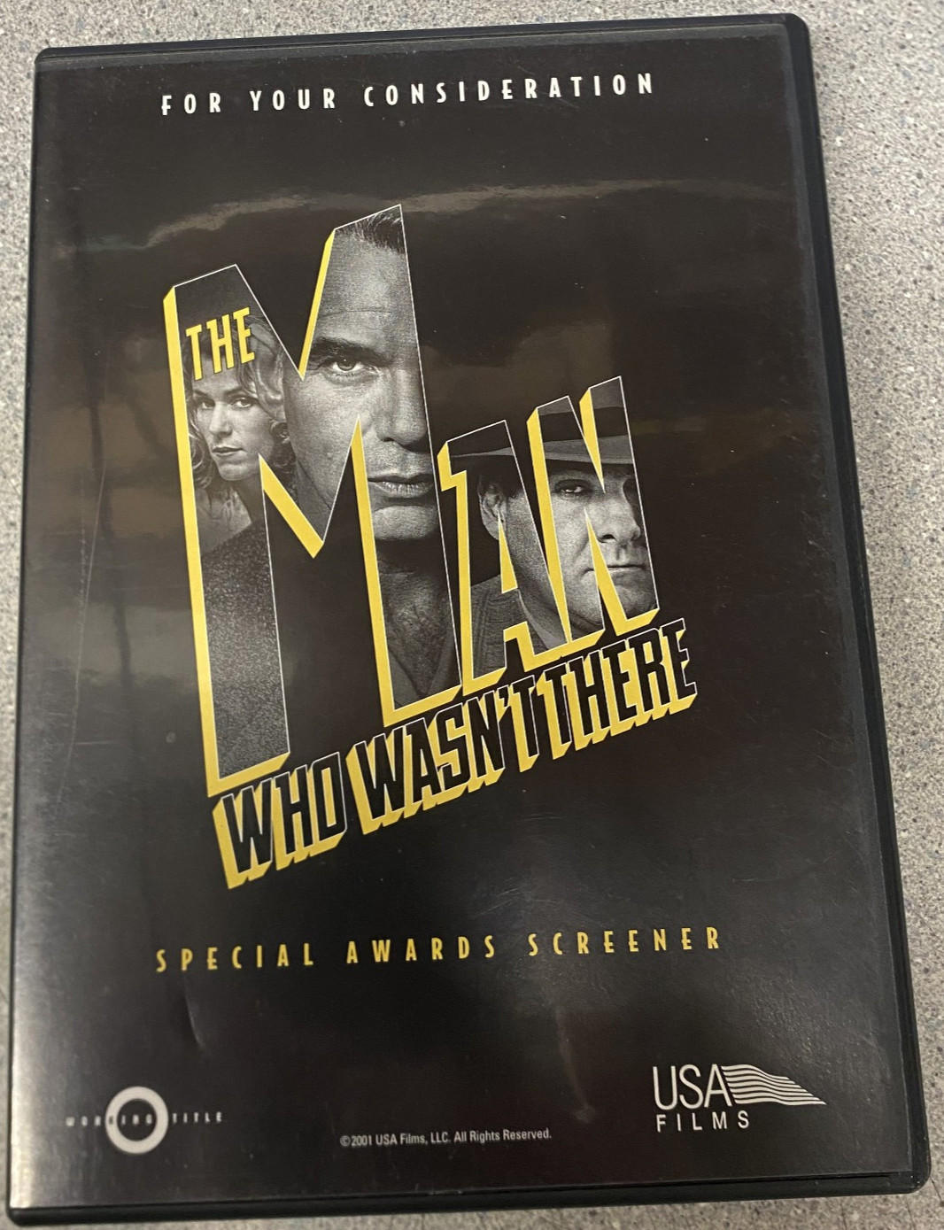 Man Who Wasn’t There DVD Awards Screener Coen Brothers Billy Bob Thornton