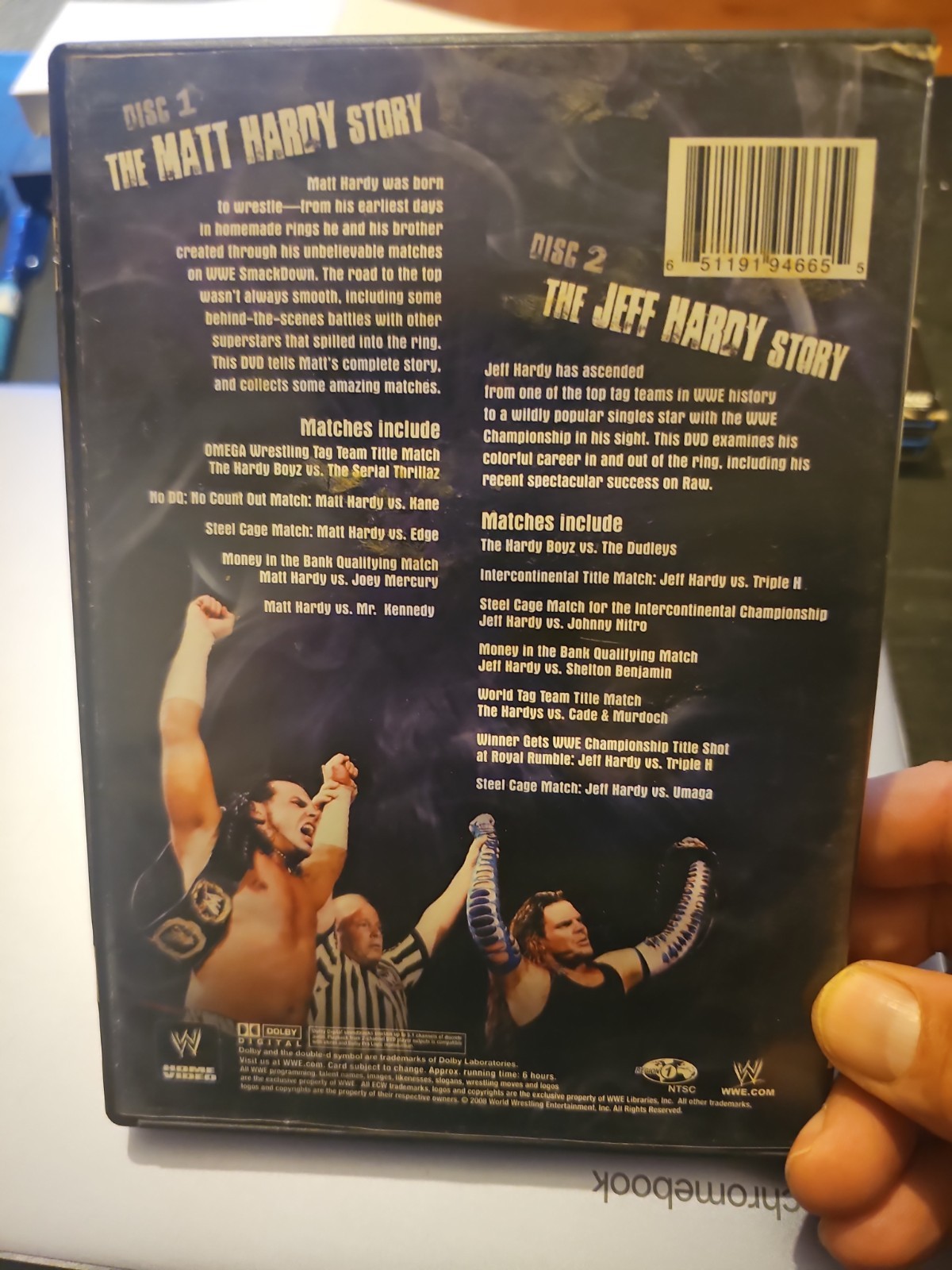 WWE Twist of Fate The Matt and Jeff Hardy Story DVD, 2008, 2 Disc Set TV 14