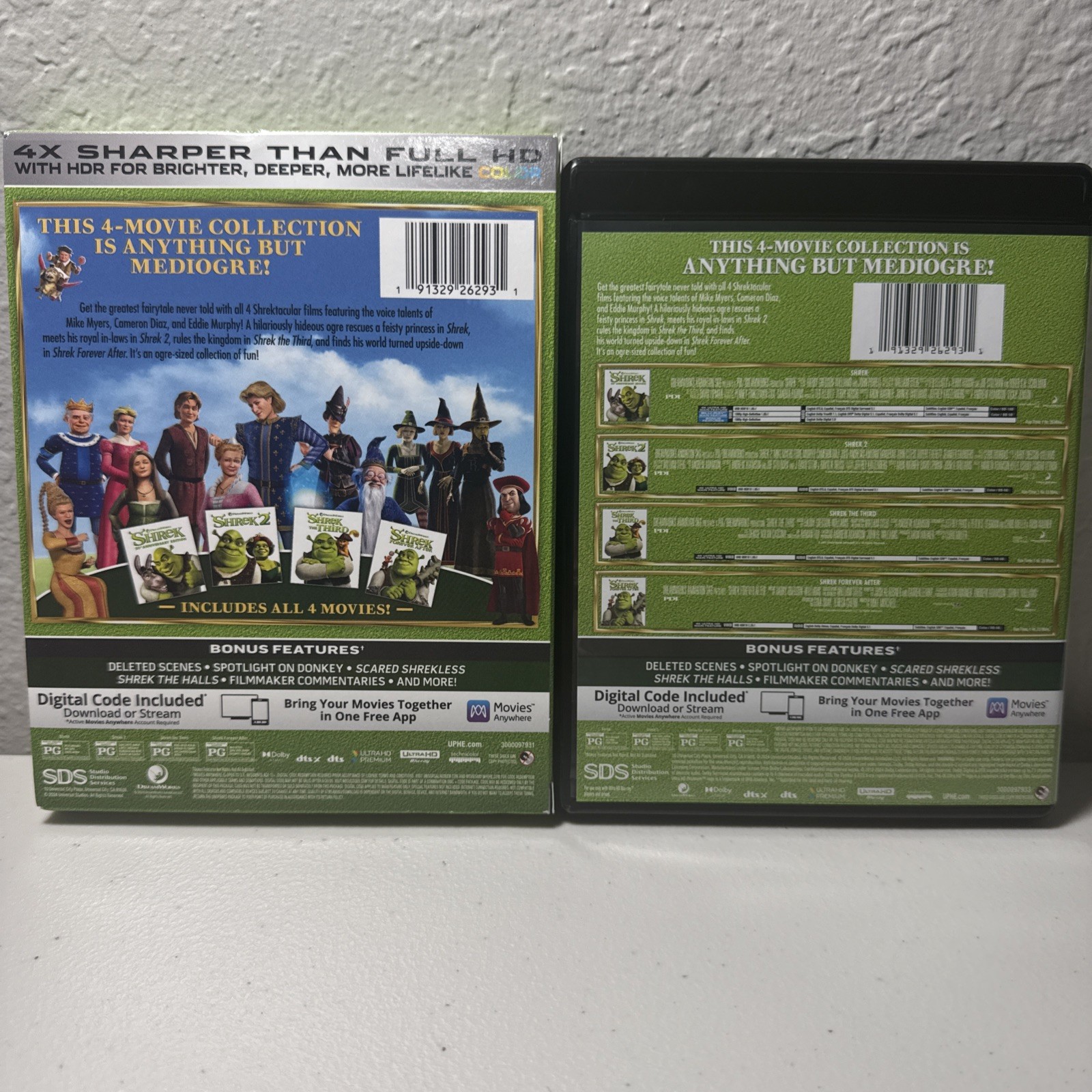 Shrek 4-Movie Collection 4K Ultra HD With Slip Cover (No Digital Code)