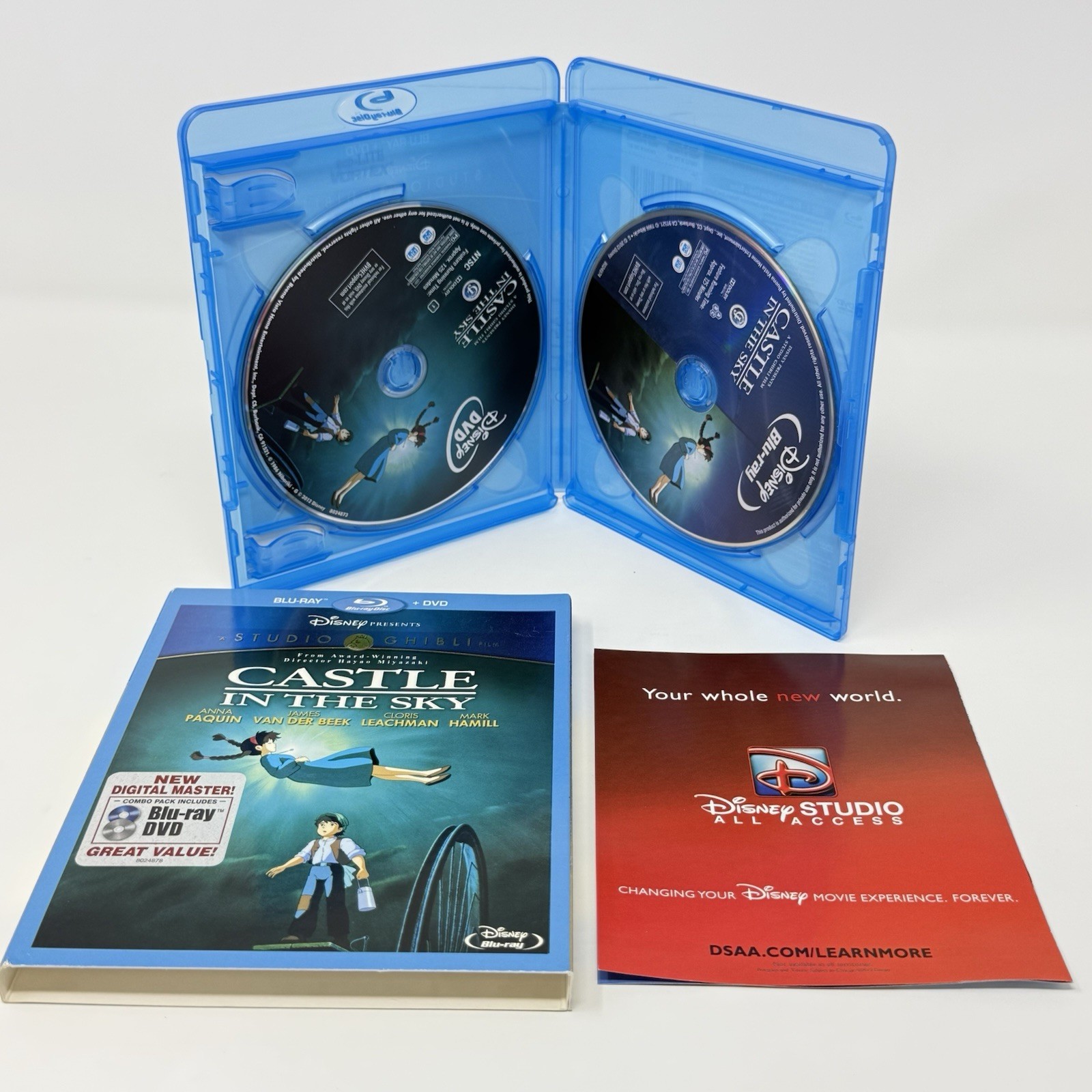 Studio Ghibli Blu Ray DVD Movie Lot of 4 Ponyo Arrietty Castle Whisper