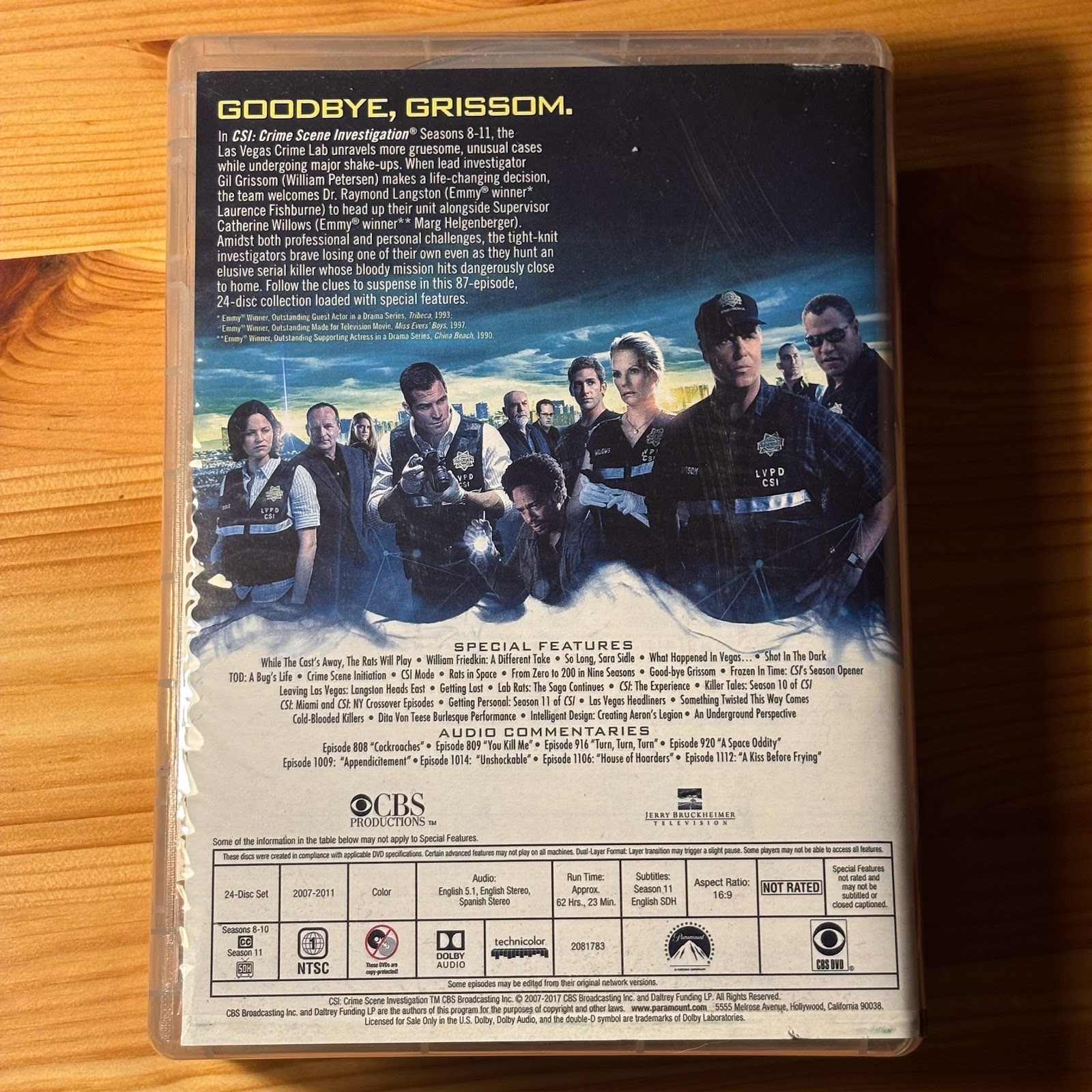 CSI: Crime Scene Investigation: The Complete Series Seasons 1-15 DVD Set
