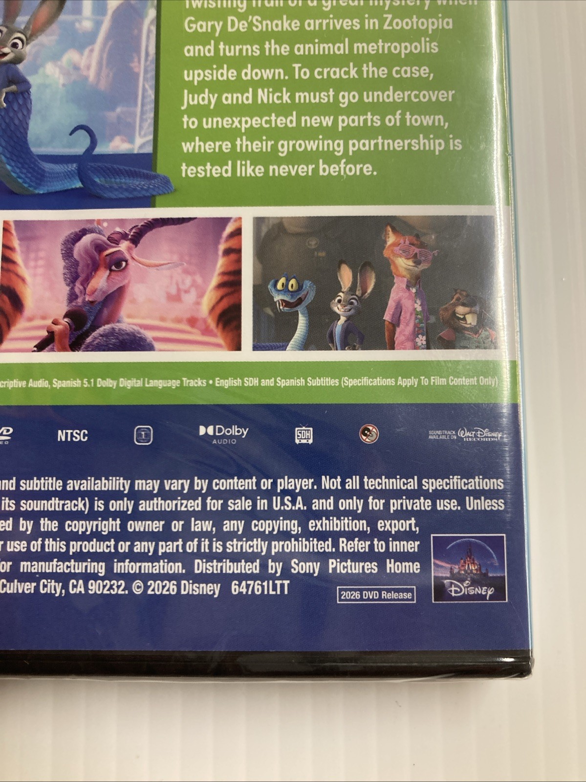 ZOOTOPIA 2 BRAND NEW AUTHENTIC U.S. RELEASE!! BEWARE OF CHEAP FAKES SOLD