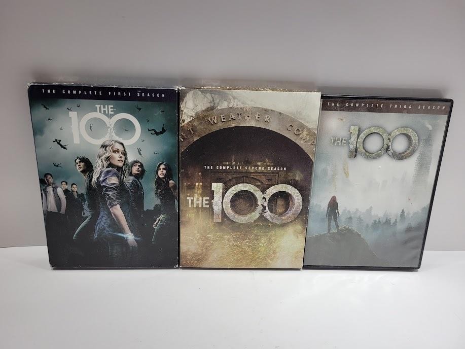 The 100 Seasons 1 2 3 DVD Lot TV Series Sci-Fi Drama CW Widescreen Post-Apoc