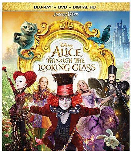 Alice Through the Looking Glass (BD + DVD + Digital HD) [Blu-ray] – GOOD