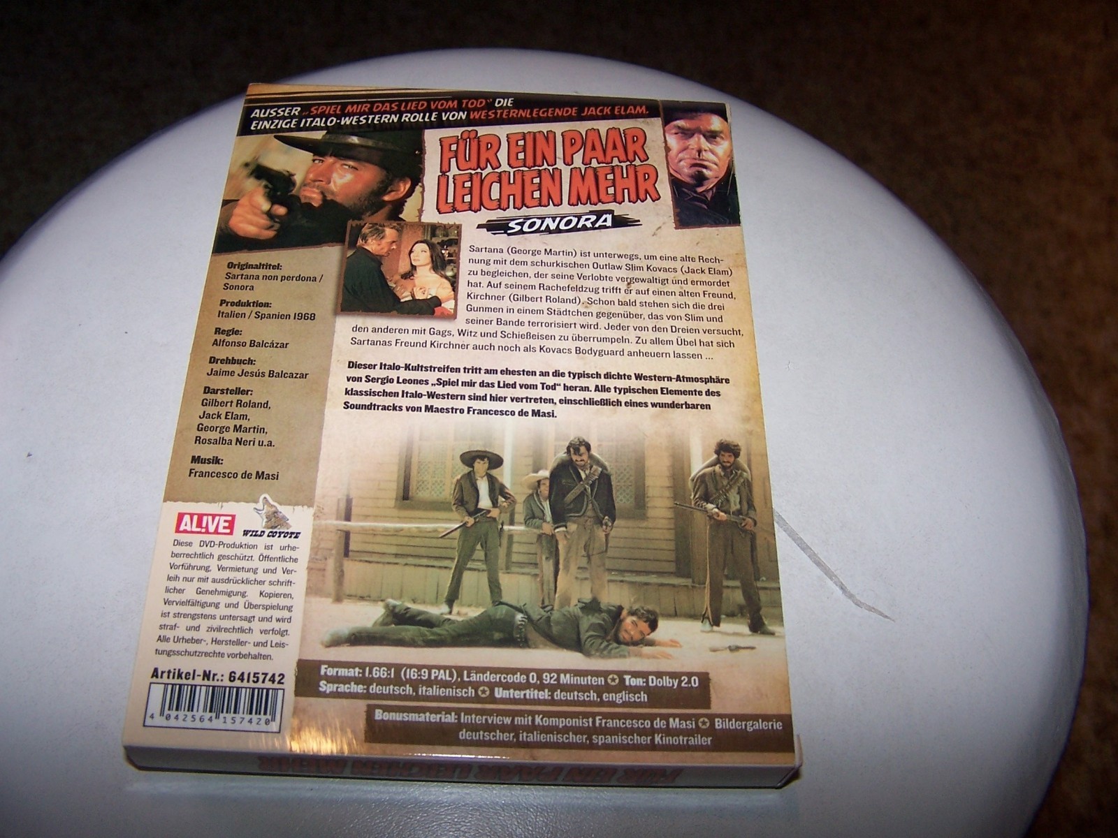 SARTANA DOES NOT FORGIVE – Region 2 SPAGHETTI WESTERN- DVD-Jack Elam