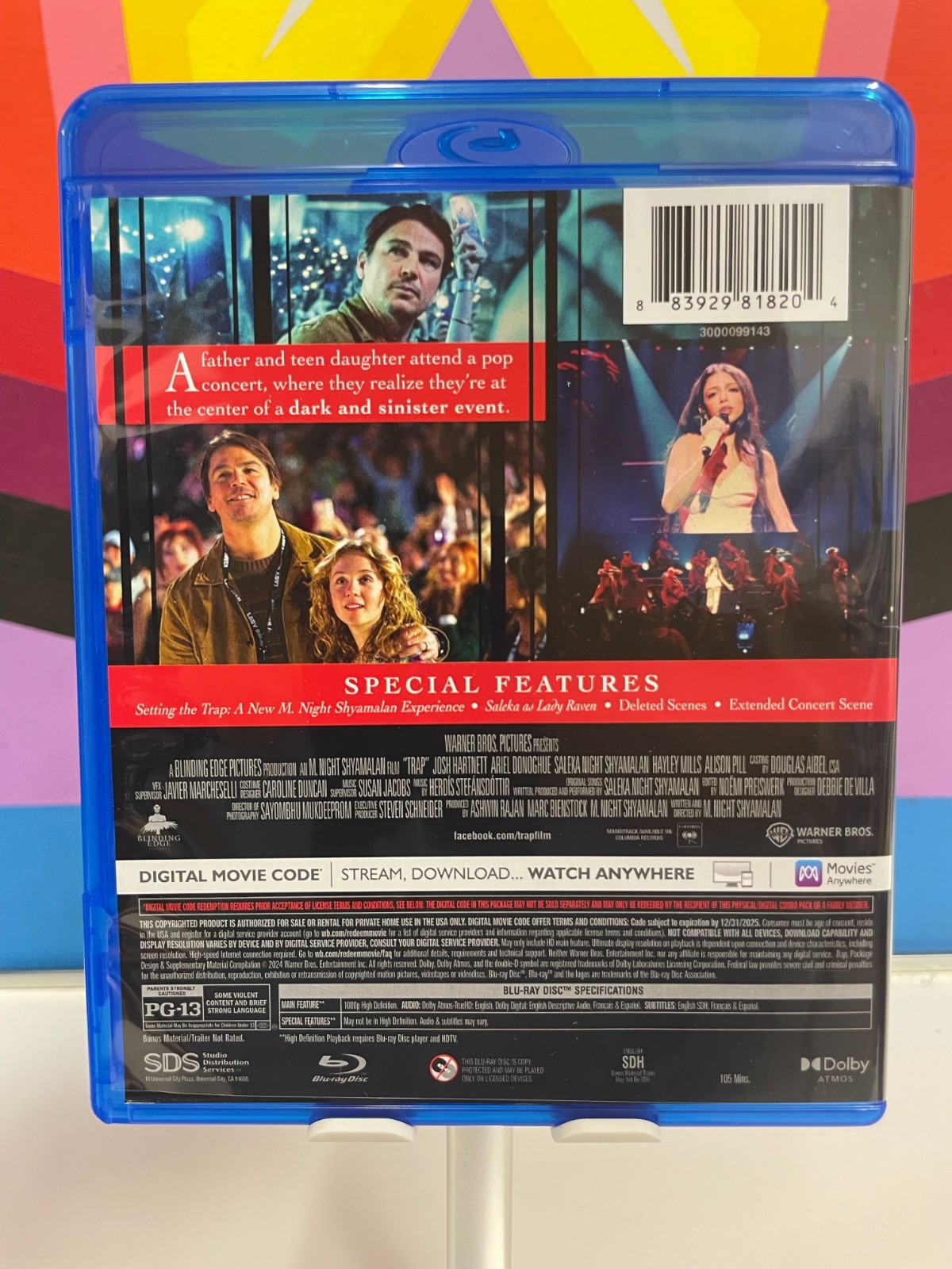 Trap (Blu-ray, 2024) *no digital M. Night Shyamalan