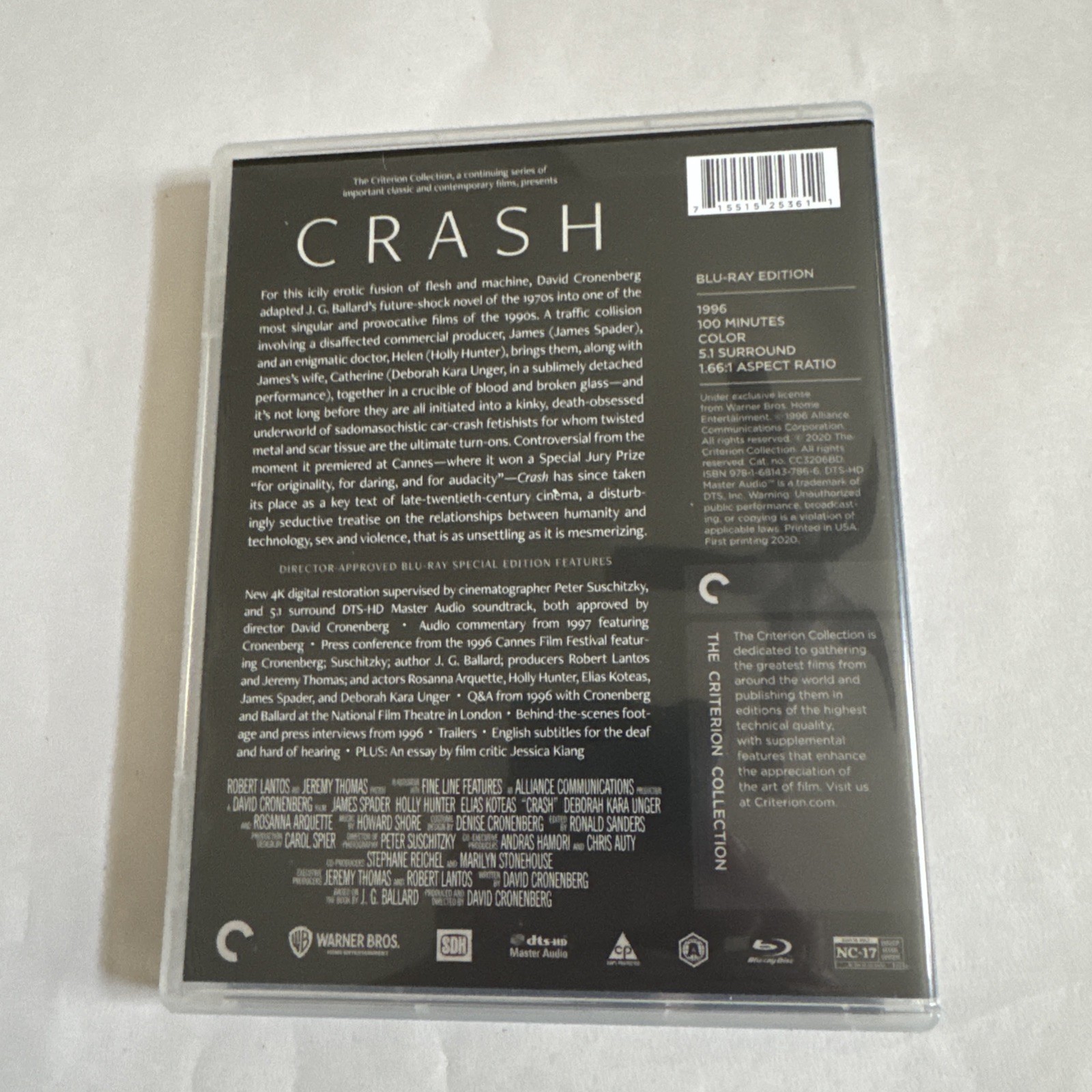 Crash [Criterion Collection] [Blu-ray] by David Cronenberg