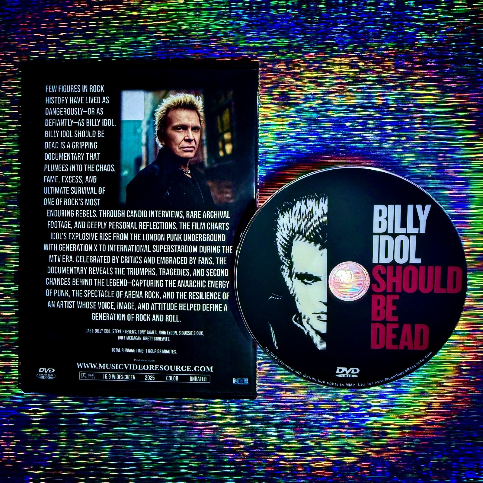 BILLY IDOL SHOULD BE DEAD DVD DELUXE EDITION Doc Generation X Green Day Pistols