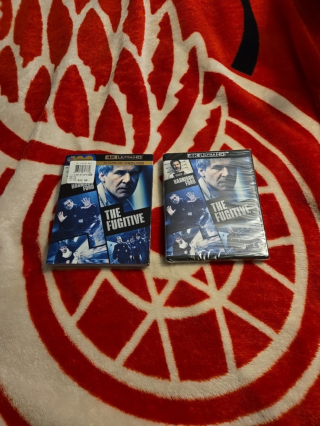 The Fugitive 1993 4K w Rare Slipcover BRAND NEW Harrison Ford