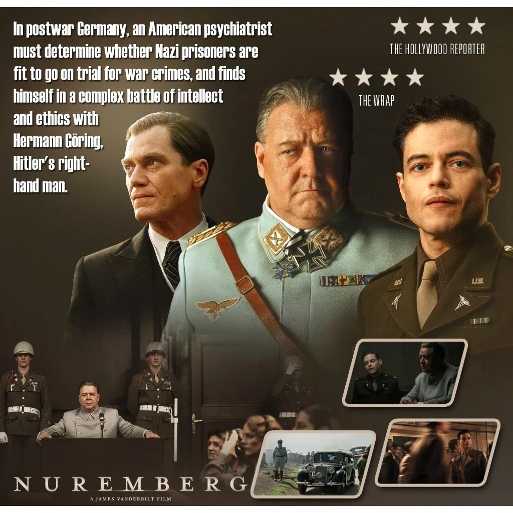 DVD Nuremberg (2025) Historical Drama Thriller DVD English Free Region