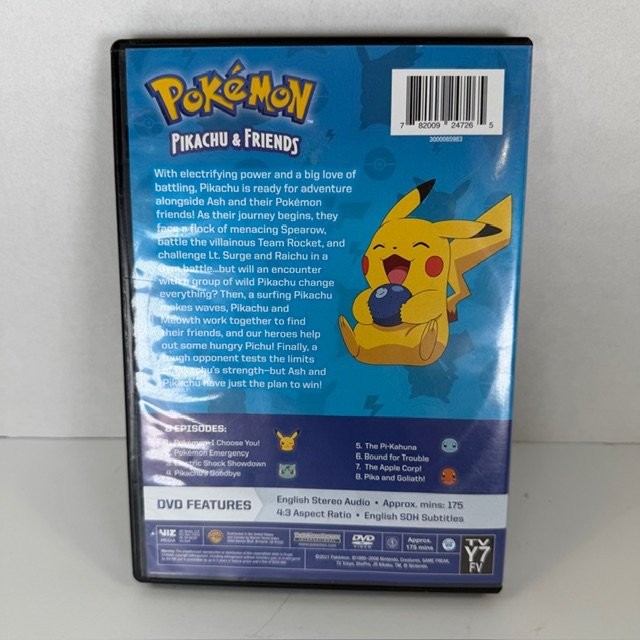 Pokémon Pikachu & Friends DVD 2006 English SDH 4:3 Aspect Ratio 175 Mins